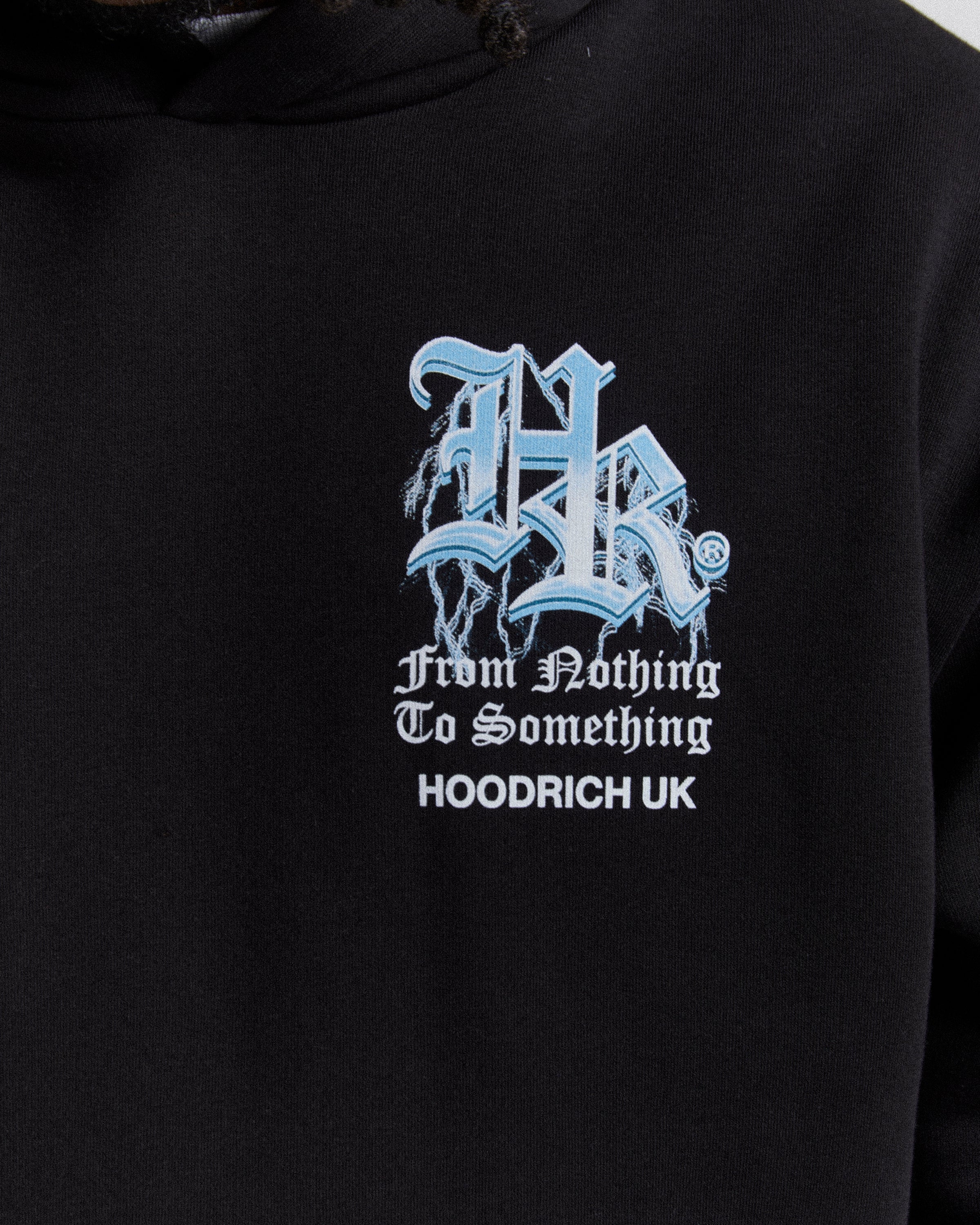 Tornado Oversized Hoodie - Black/White/Blue
