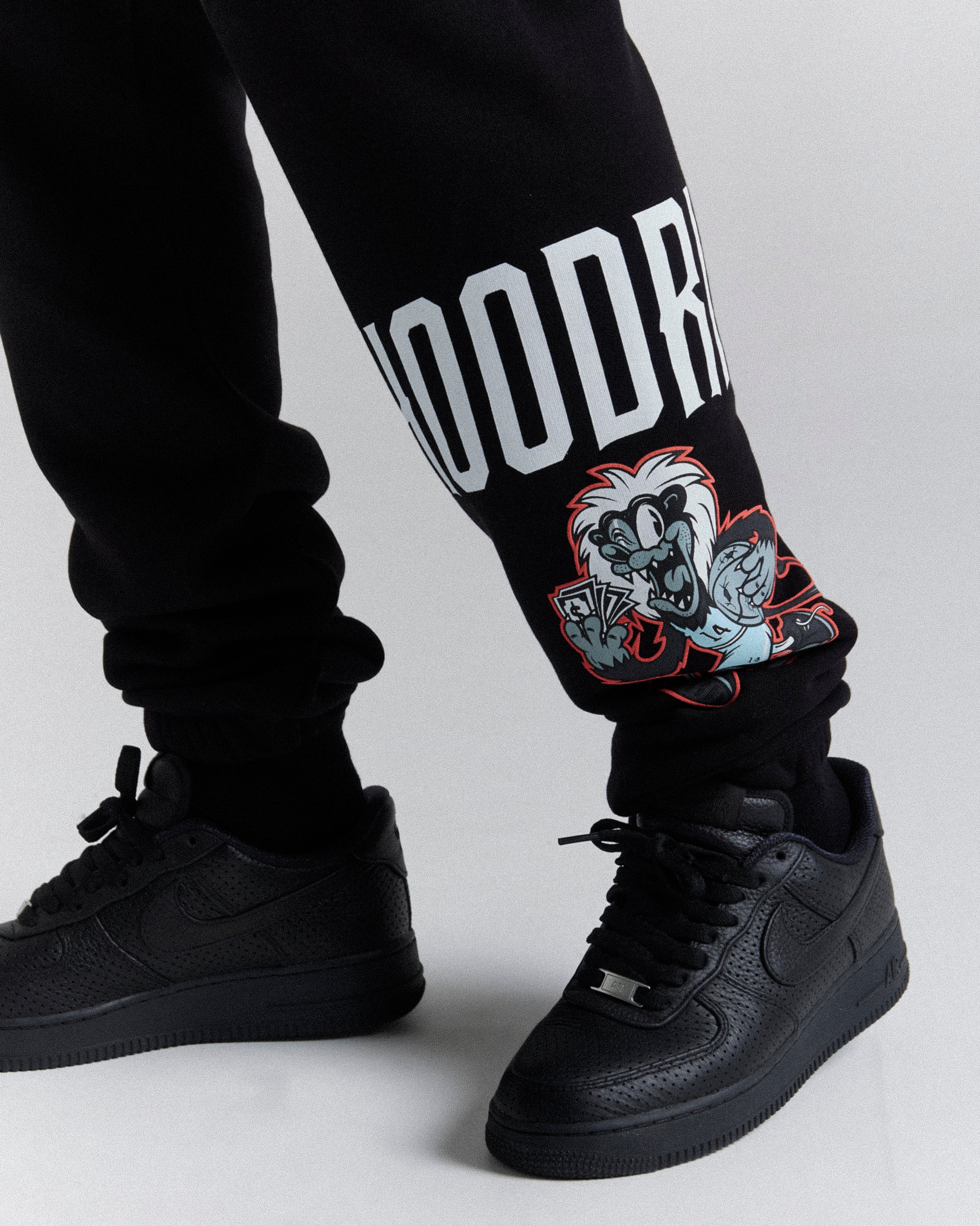 Menace Joggers - Black/White/Red