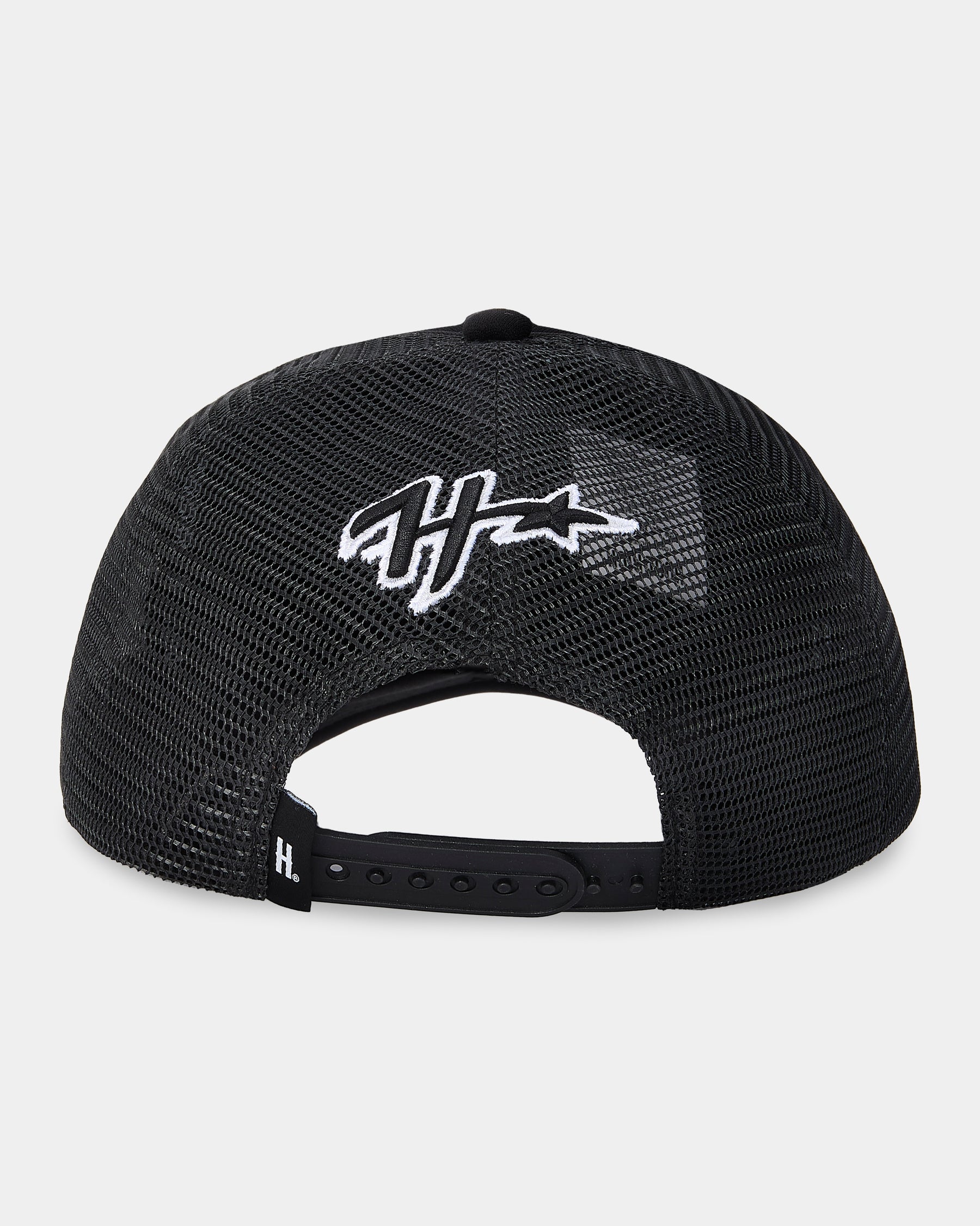 Galaxy 5 Panel Trucker Cap - Black/White