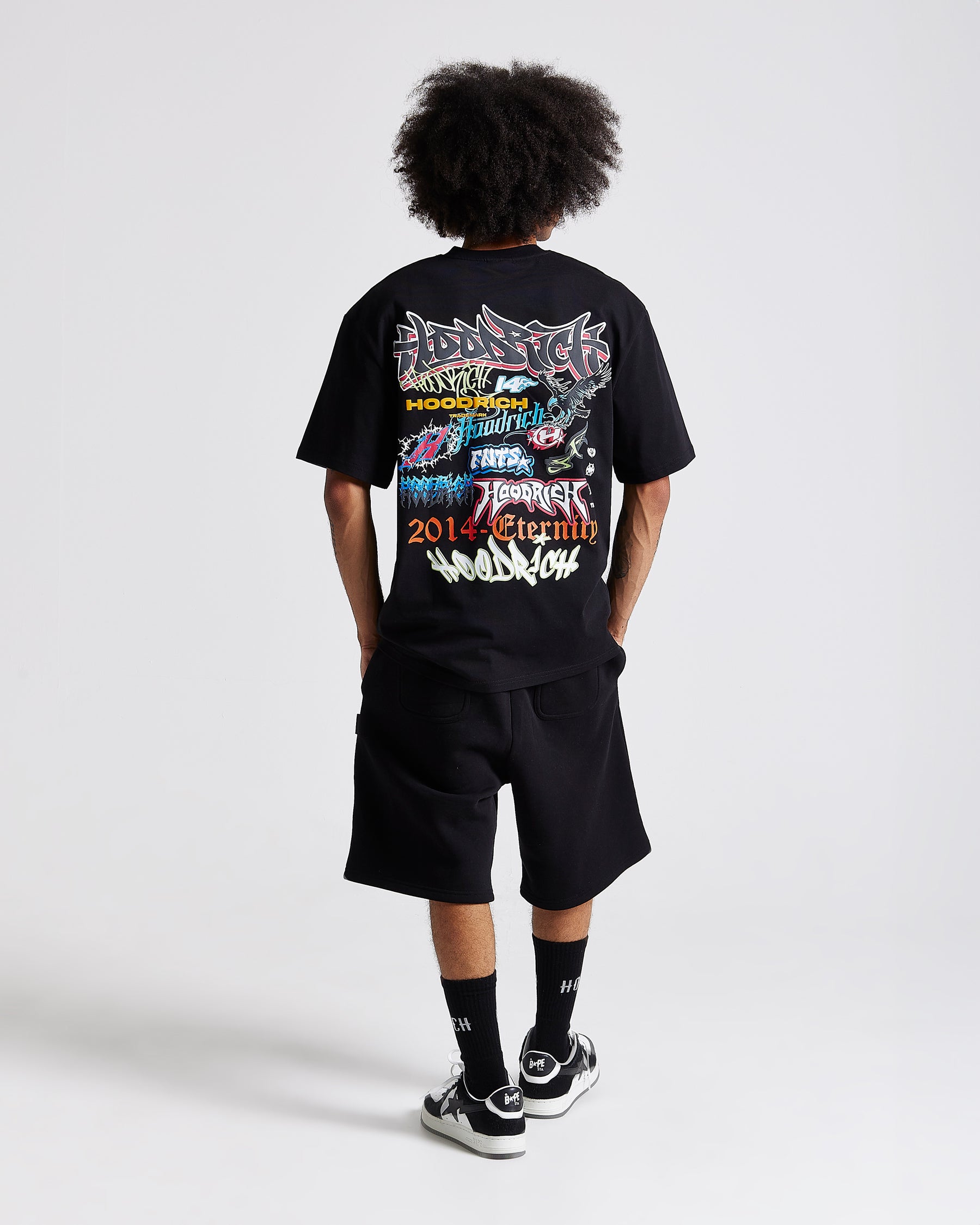 Graff Rave Oversized T-Shirt - Black/Grey/Pink