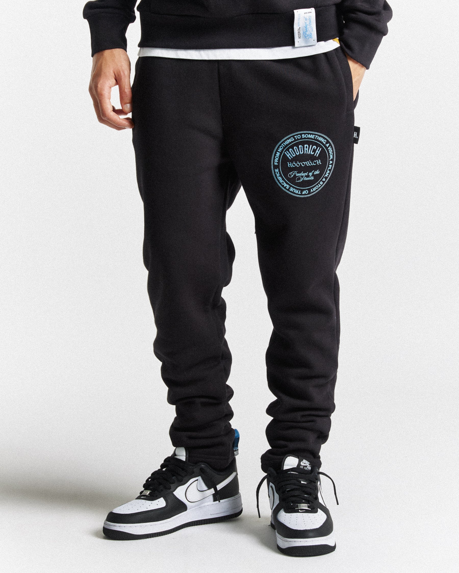 Unite Joggers - Black/Placid Blue