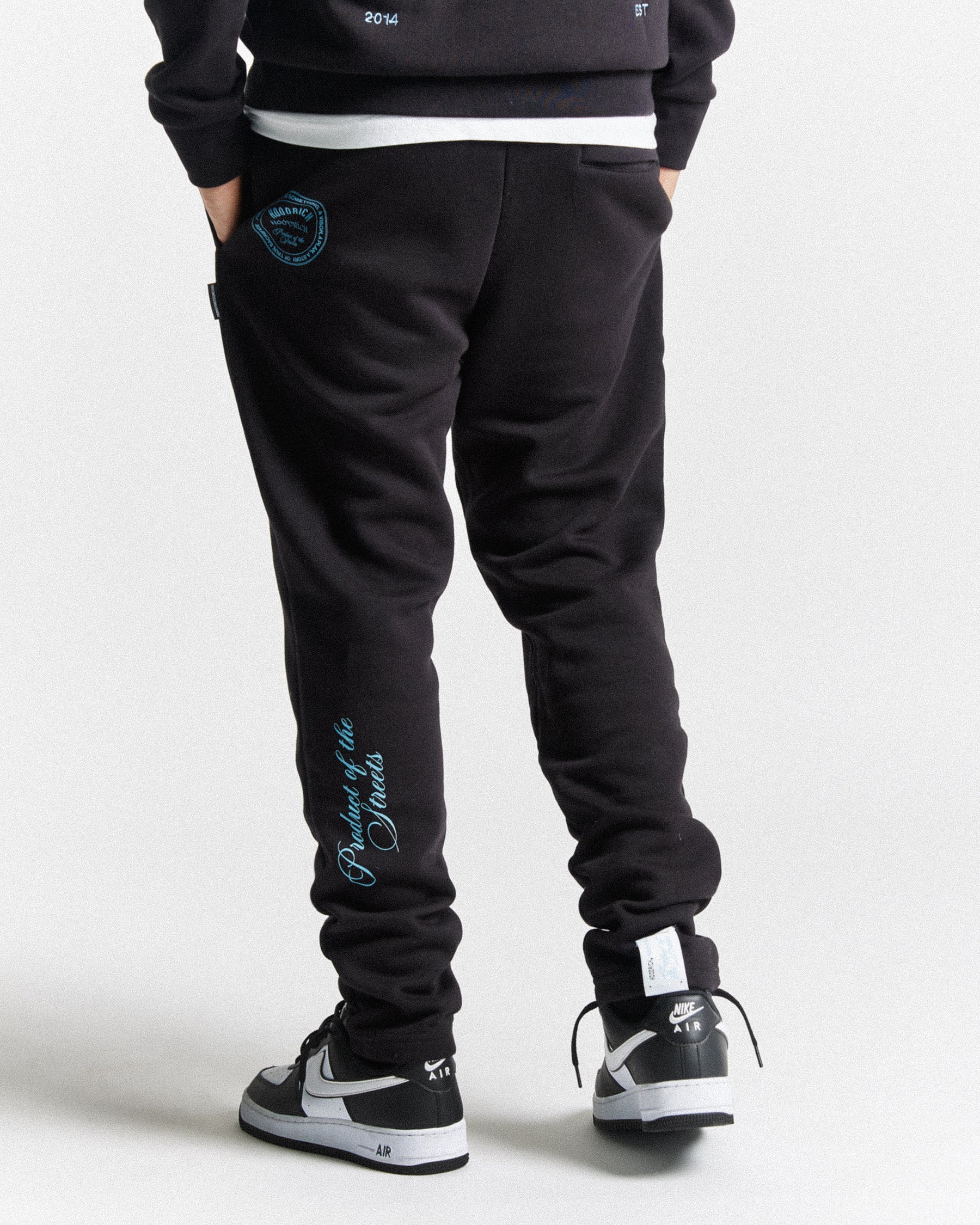 Unite Joggers - Black/Placid Blue
