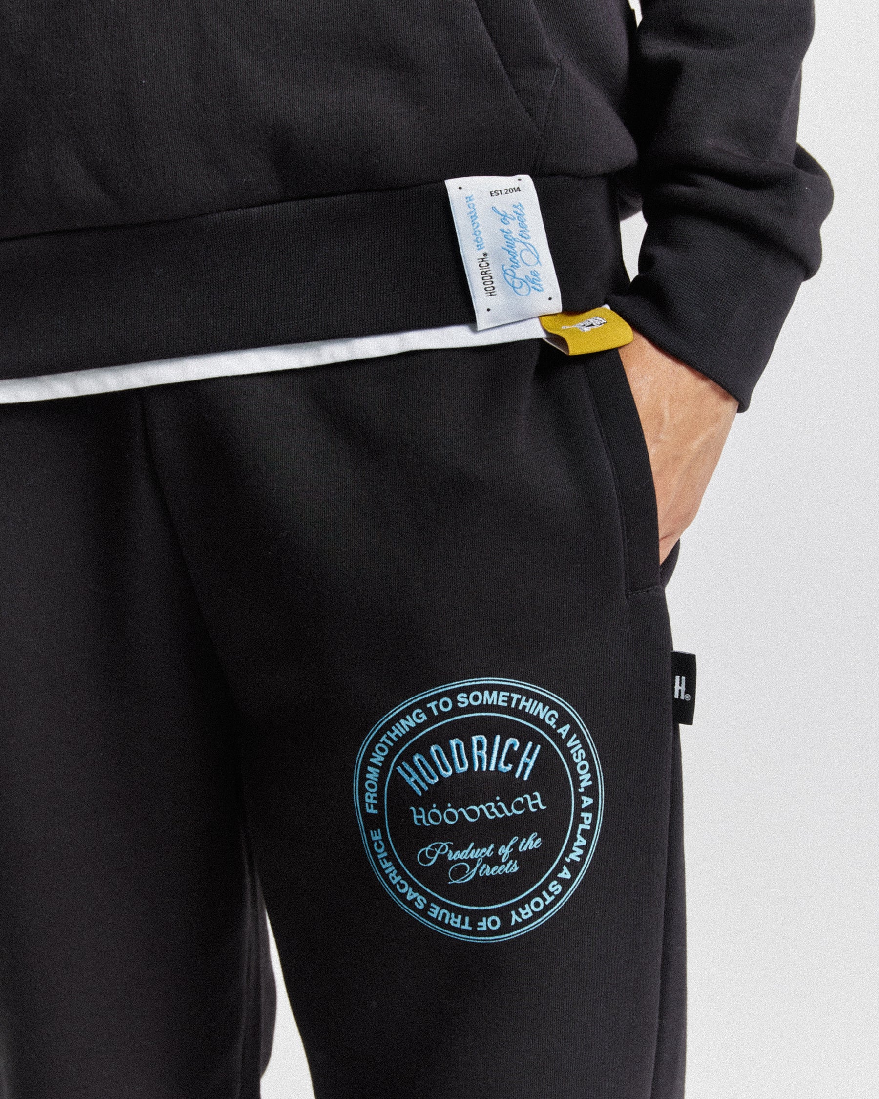 Unite Joggers - Black/Placid Blue
