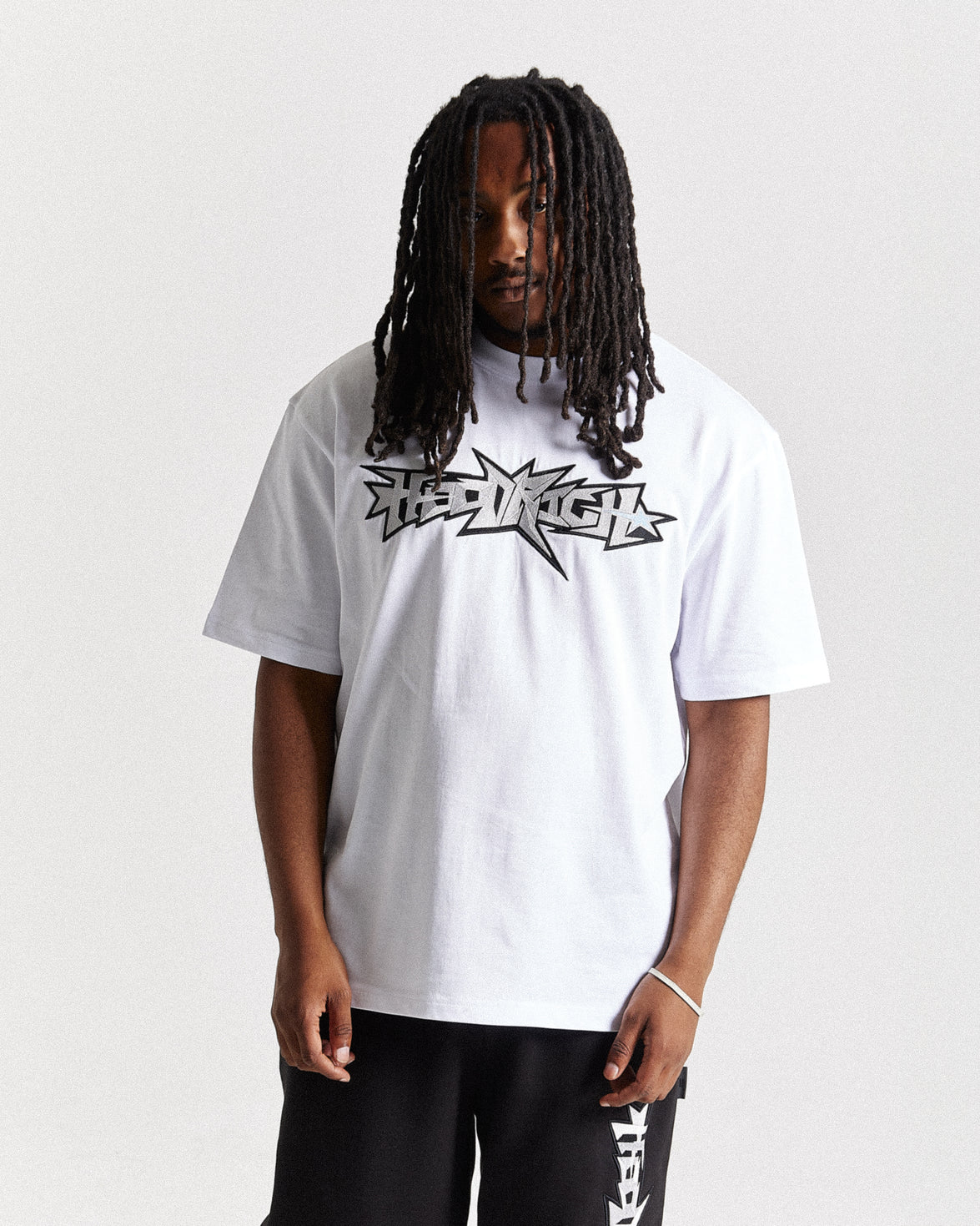 Triluxe Oversized T-Shirt - White/Black