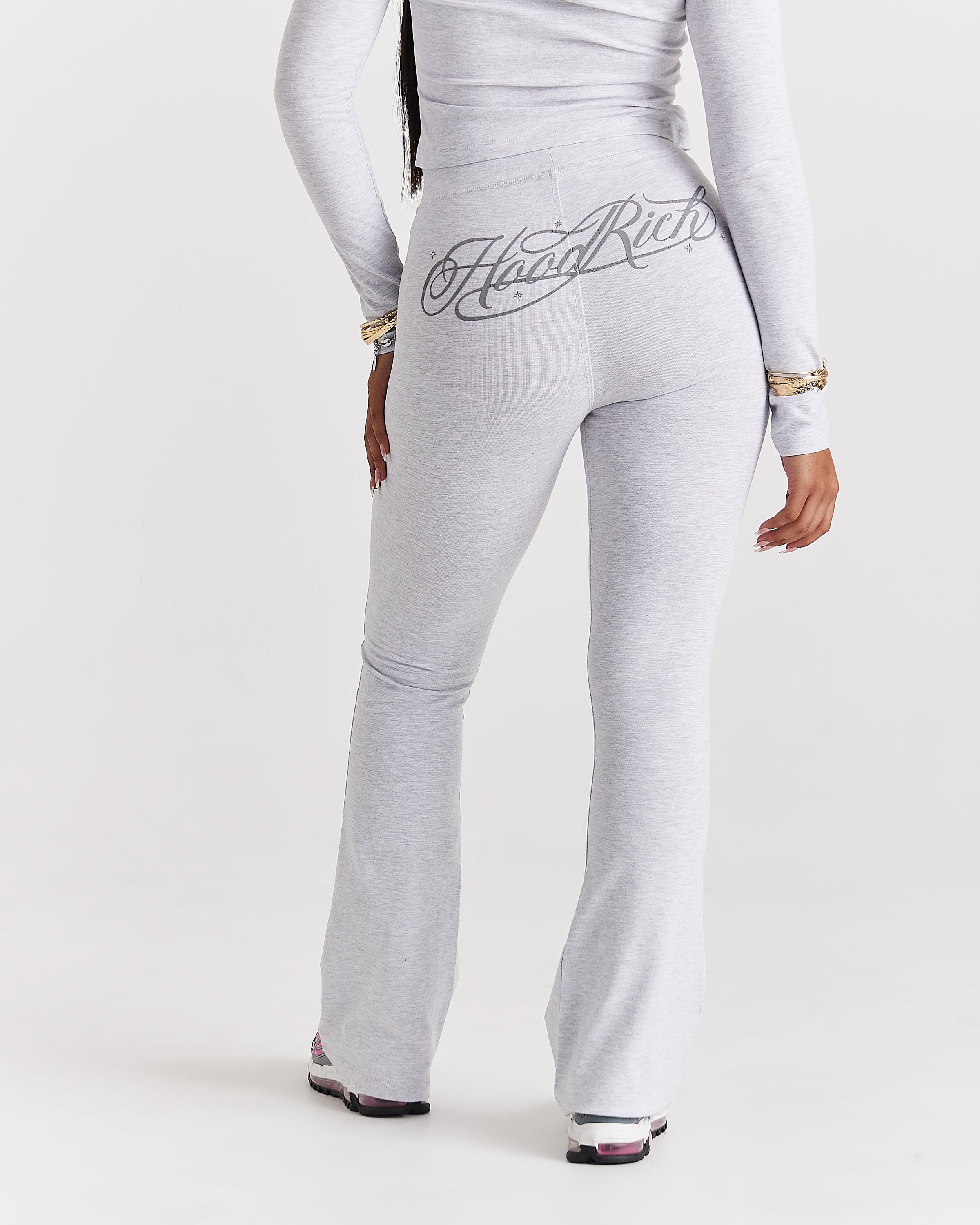 Solace Flare Leggings - Light Grey