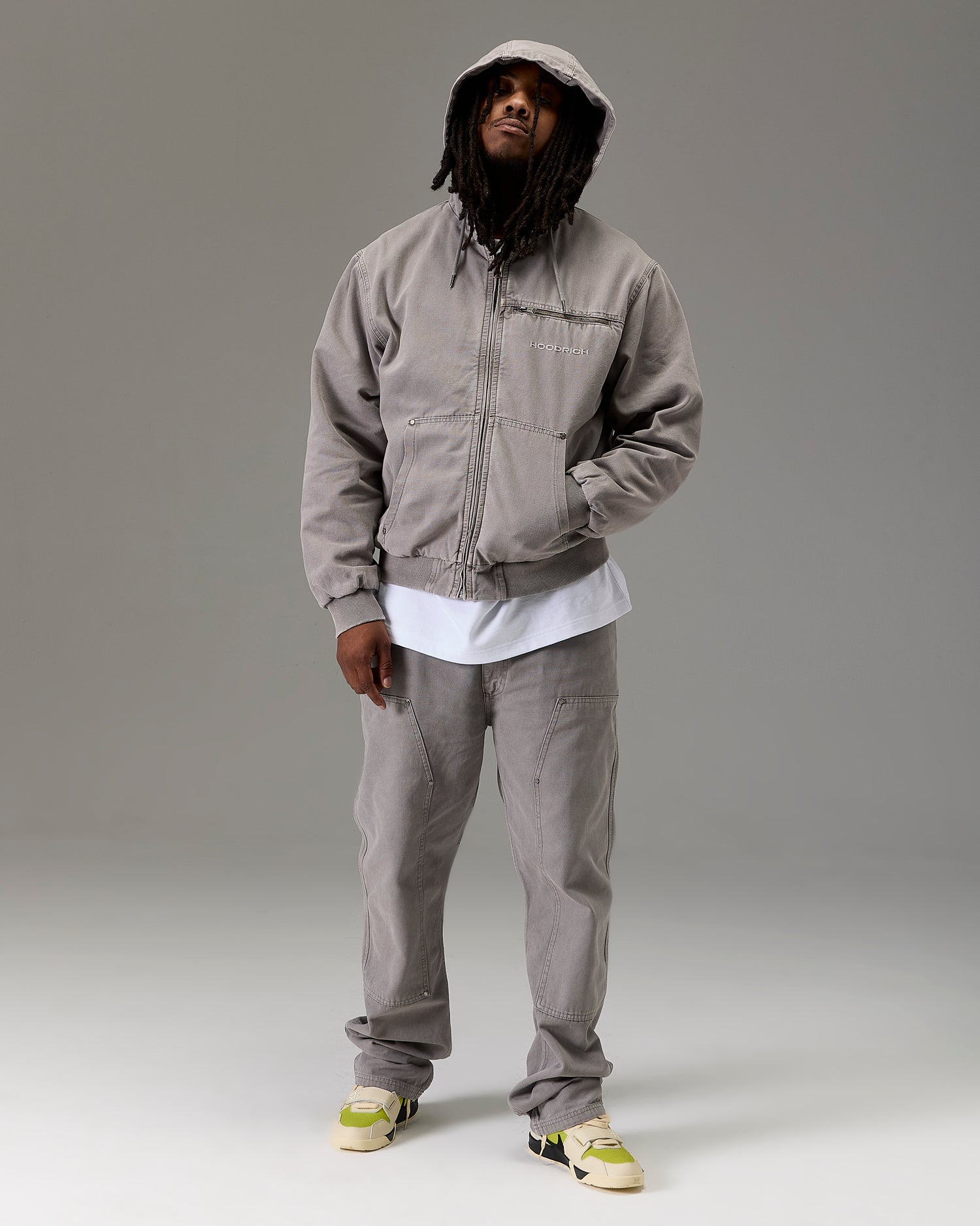 The Winner's Circle Carpenter Canvas Pant - Grey