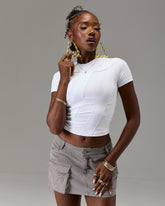 The Winner's Circle Applique Baby Tee - White