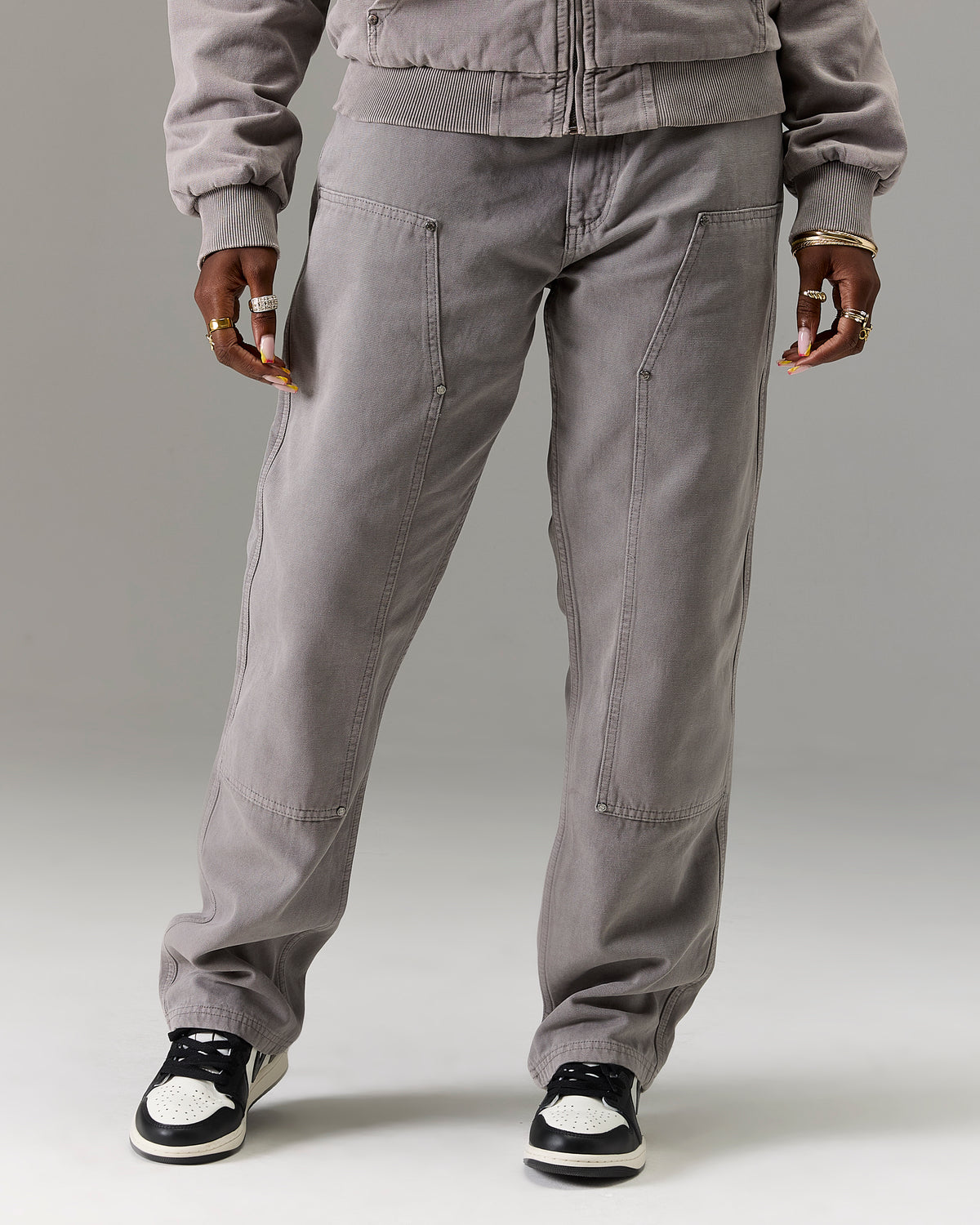 The Winner's Circle Carpenter Canvas Pant - Grey