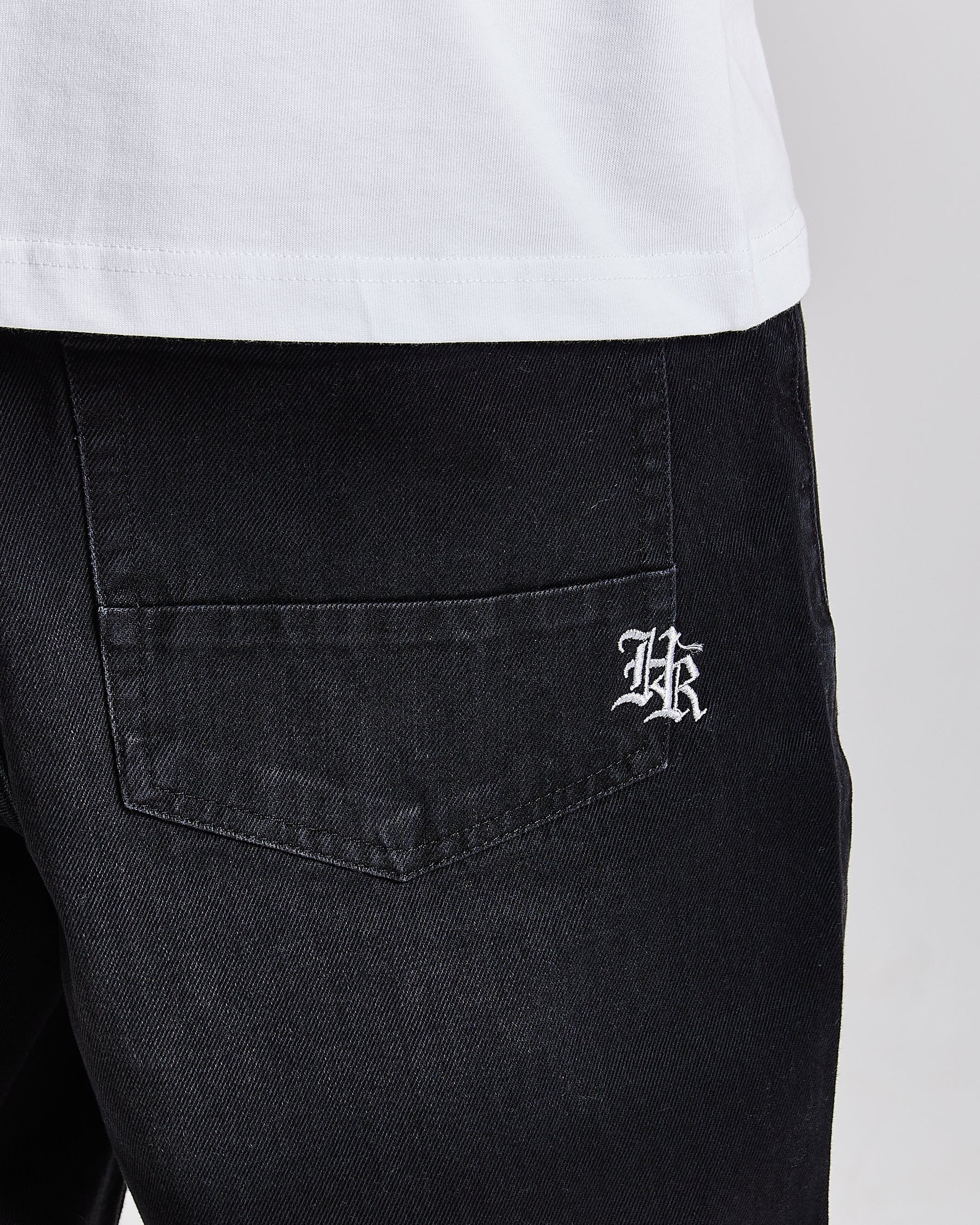 Galaxy Denim Shorts - Black