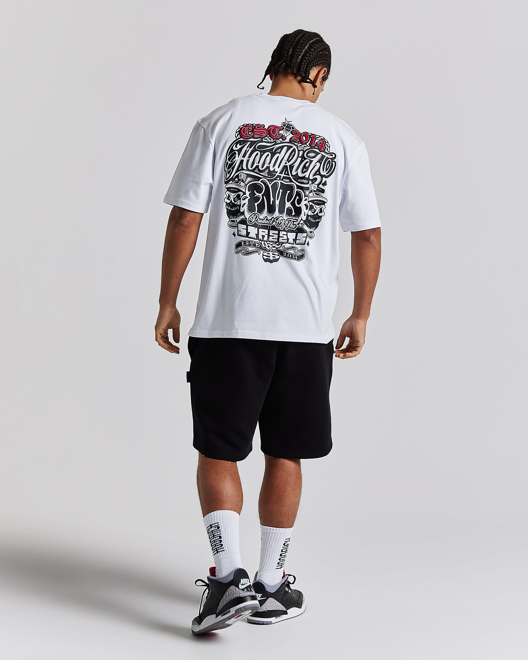 Crown Oversized T-Shirt - White/Red/Black
