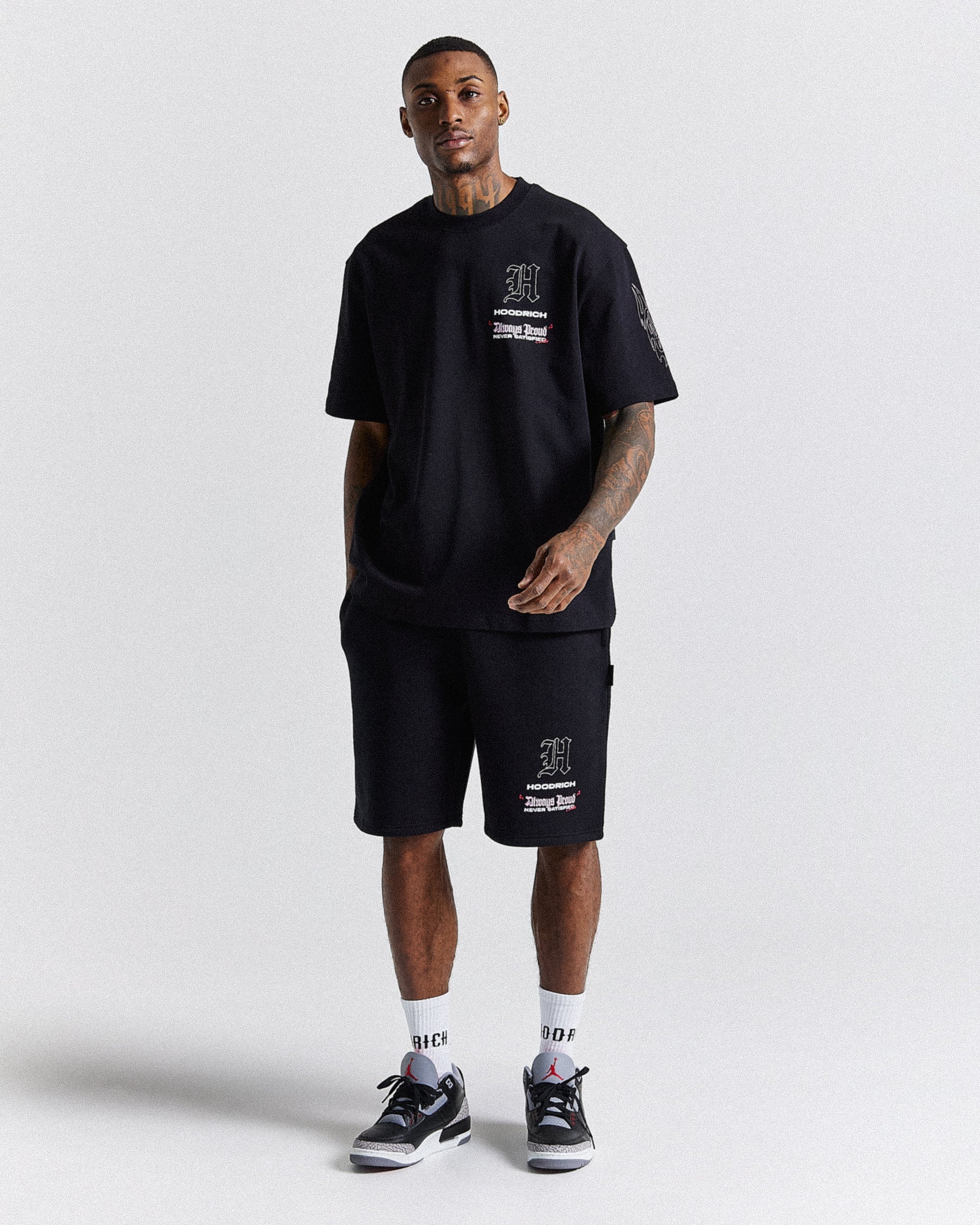 Chroma Oversized T-Shirt - Black/White/Pink