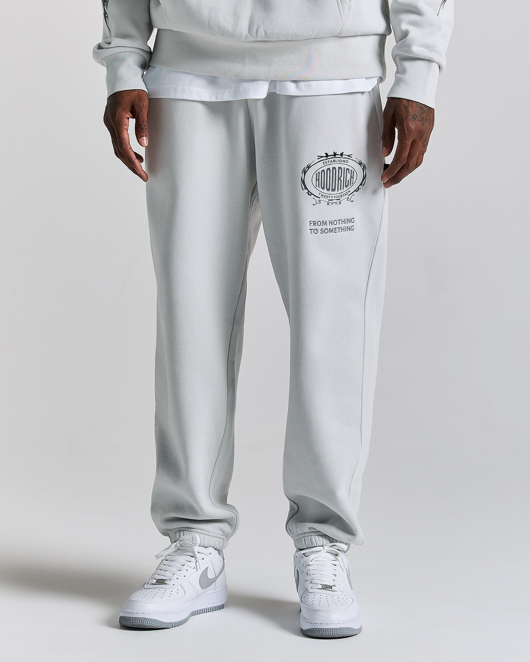 Noir Oversized Jogger - Light Grey/Black