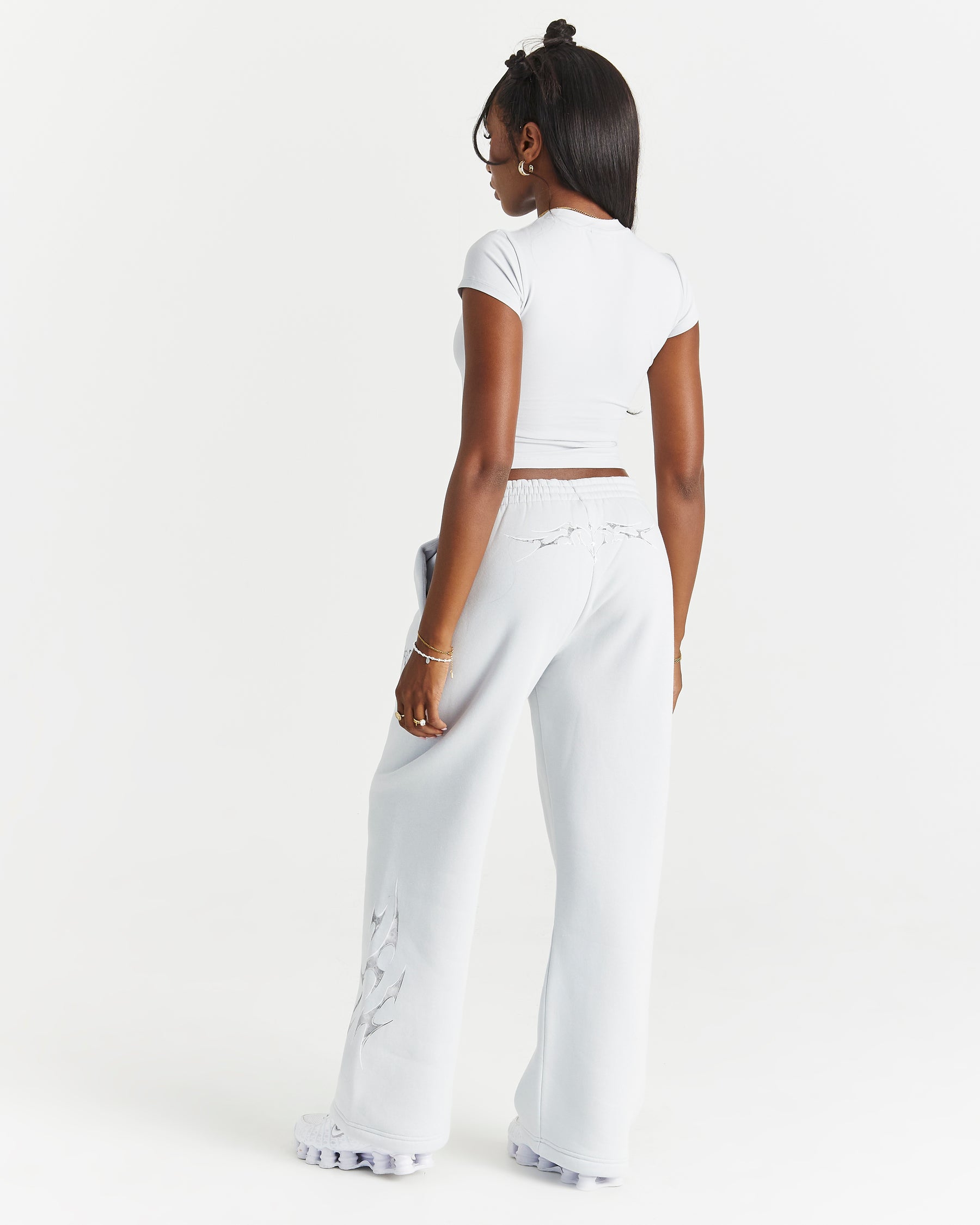 Spark Fitted Tee - Off White/Silver