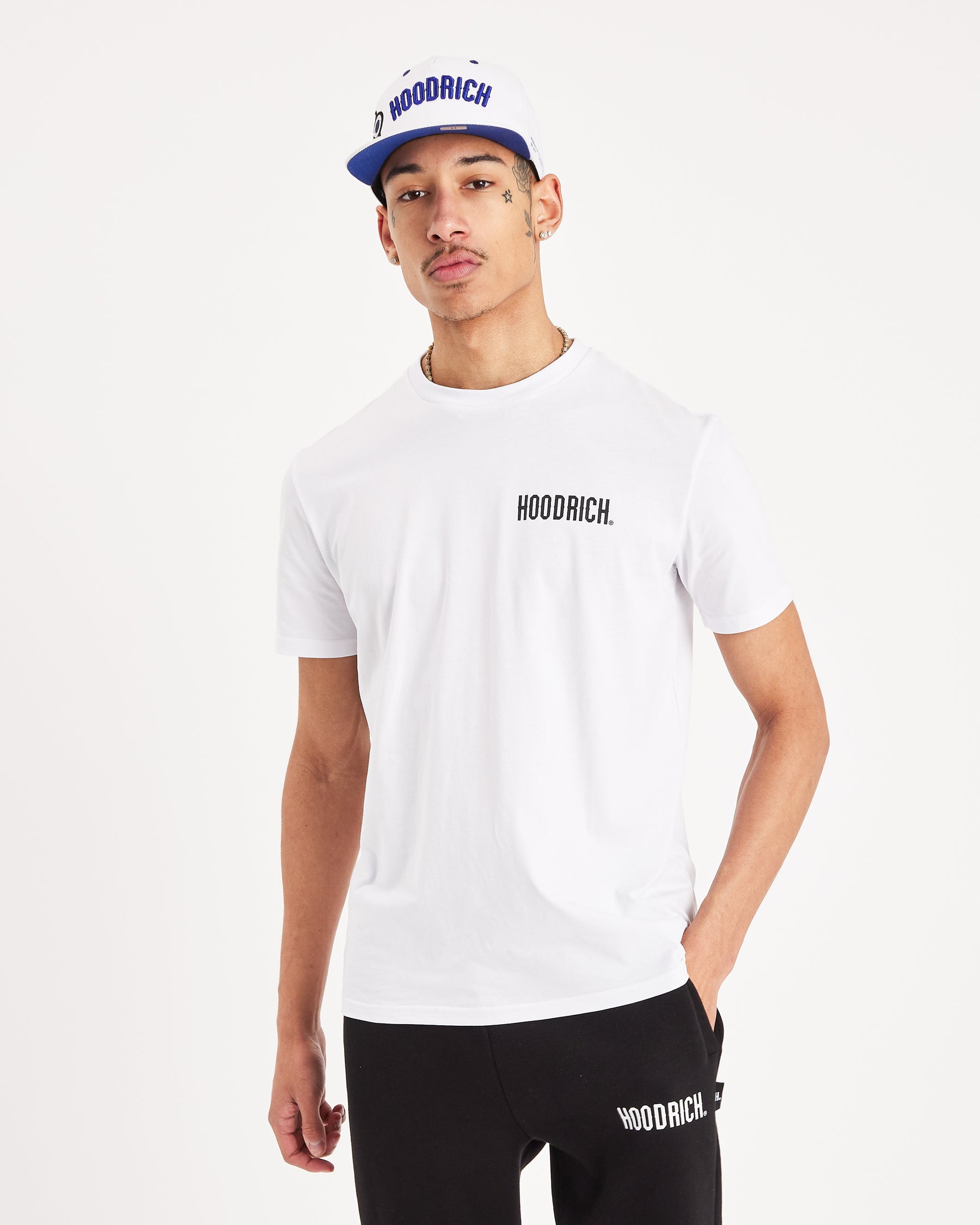 OG Mark Snapback Cap - White/Blue/Black