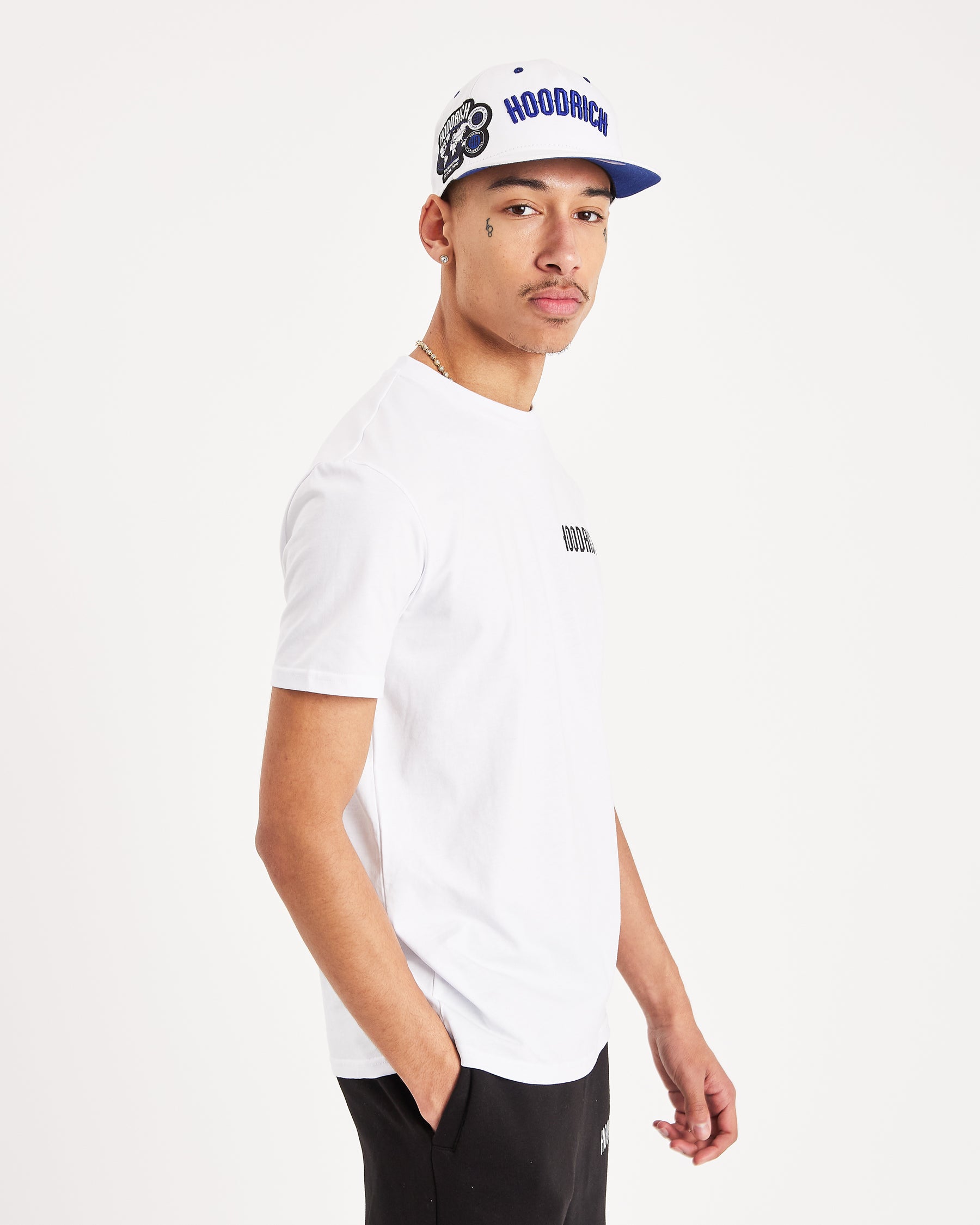 OG Mark Snapback Cap - White/Blue/Black