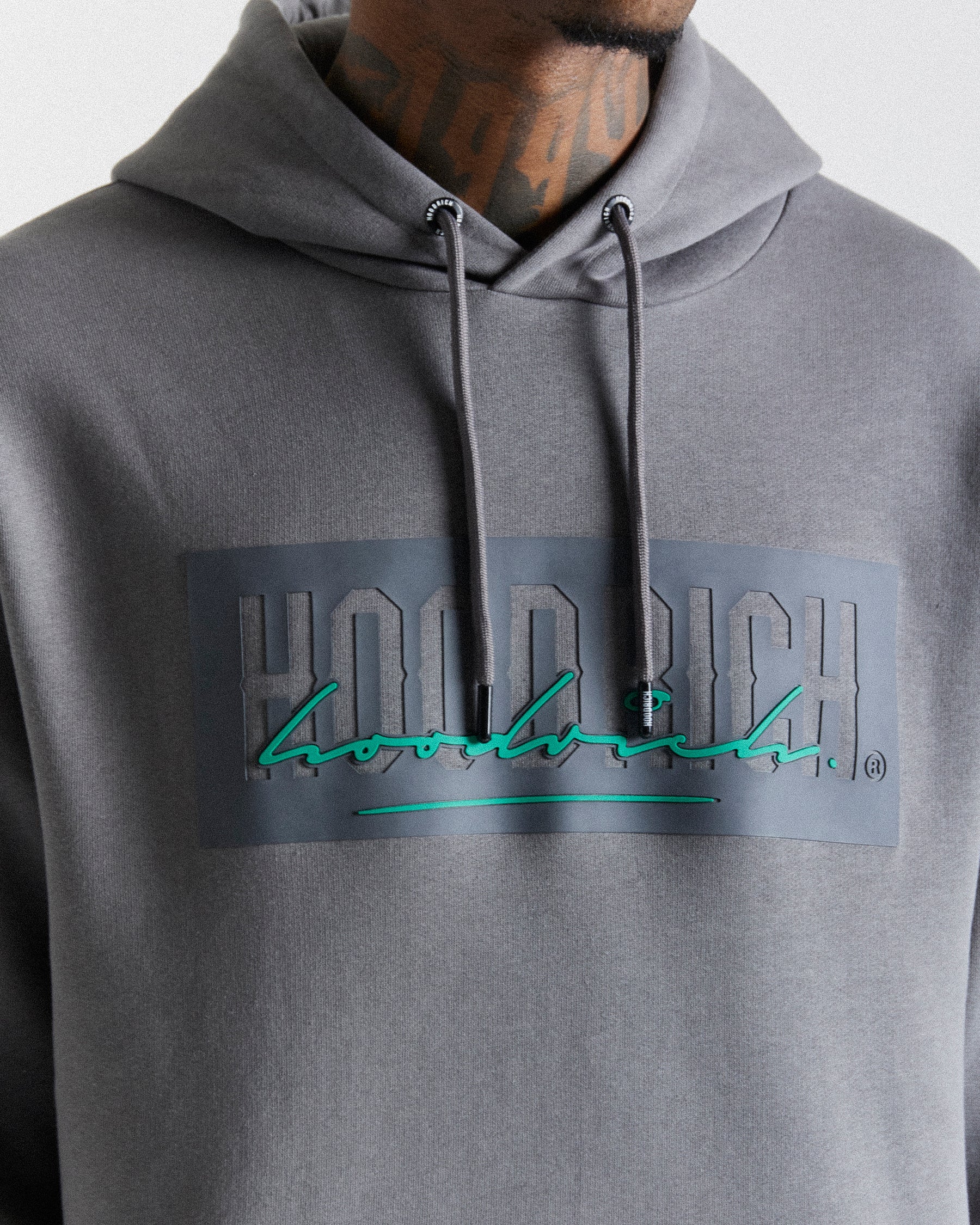 Etch Hoodie - Grey/Green