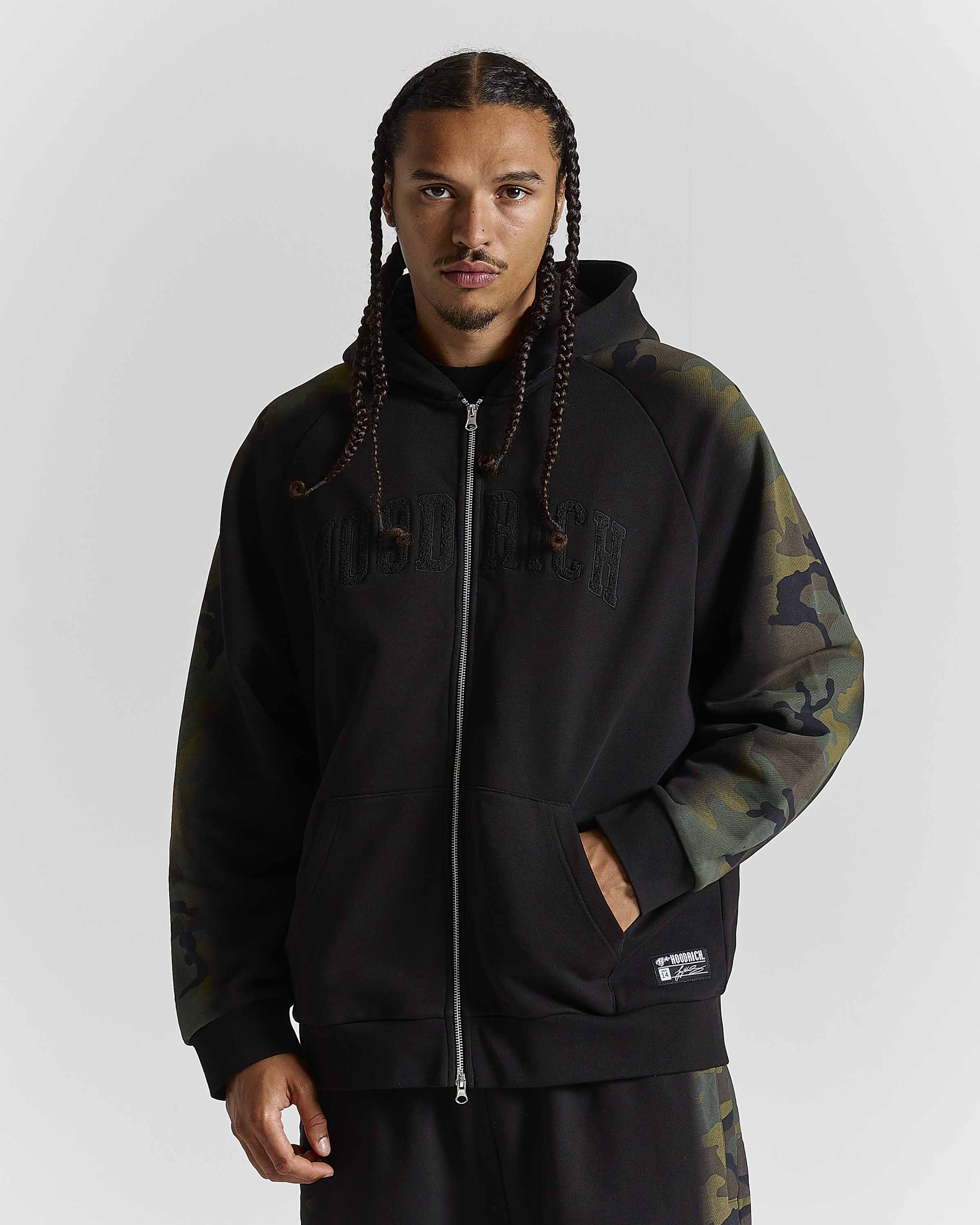 Men's Shade Matching Shorts Set - Black Camo