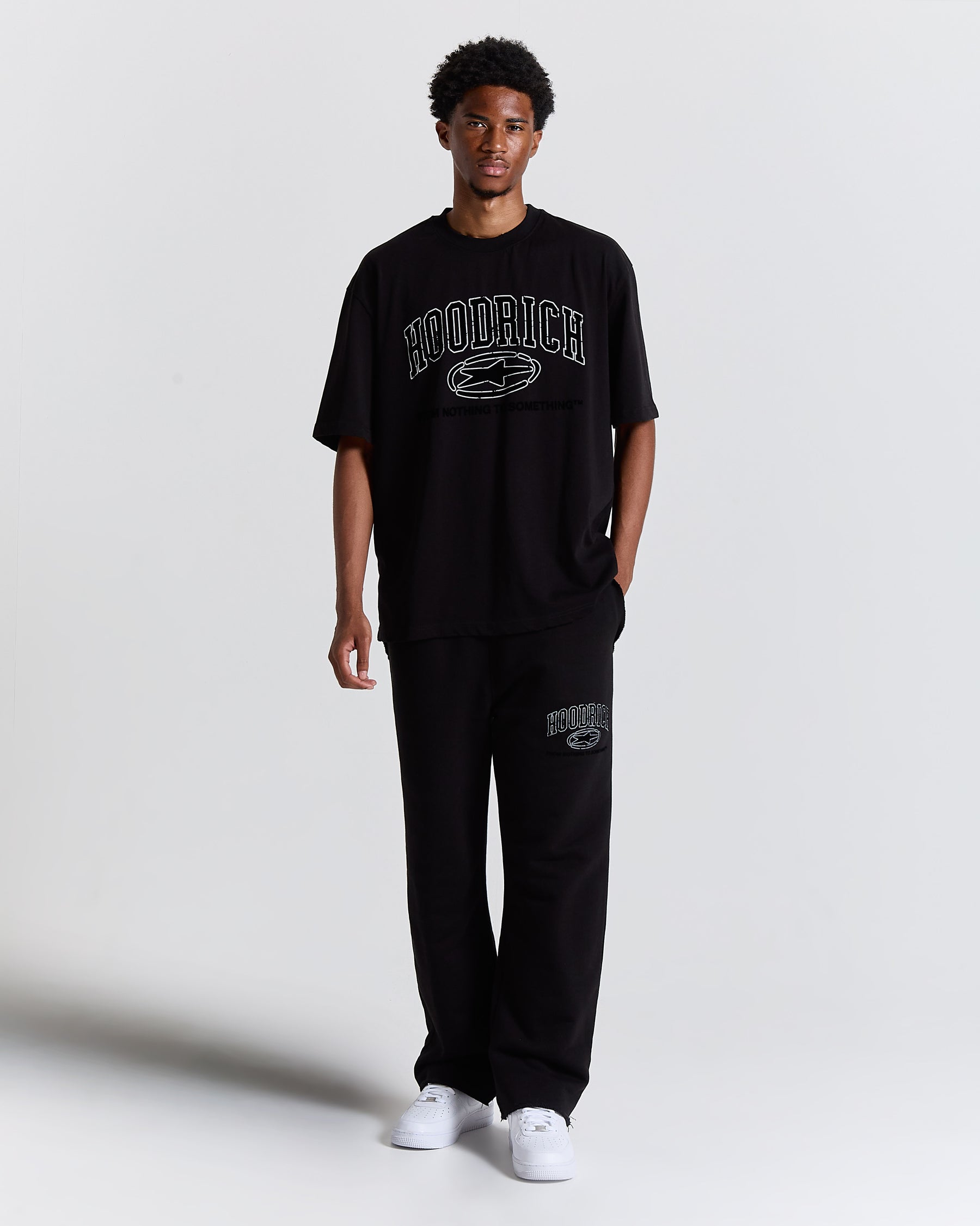Fray Regular Fit Tee - Black
