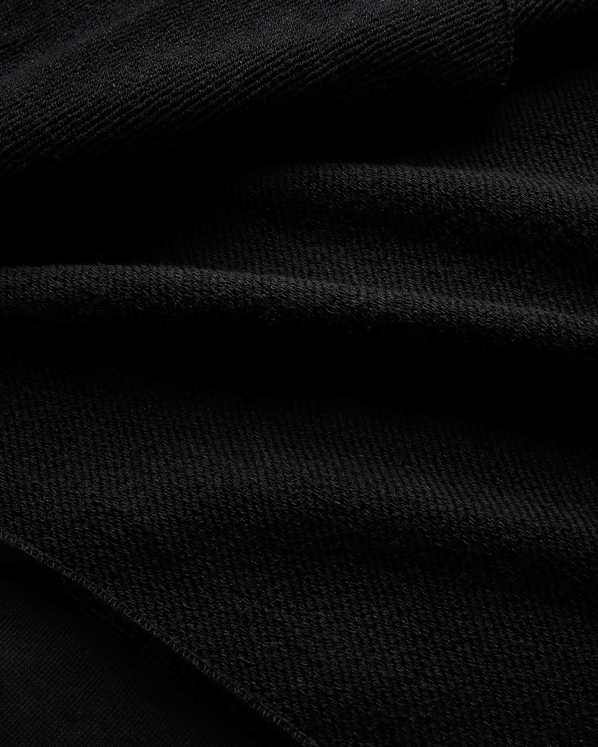 Close-up of black fabric texture