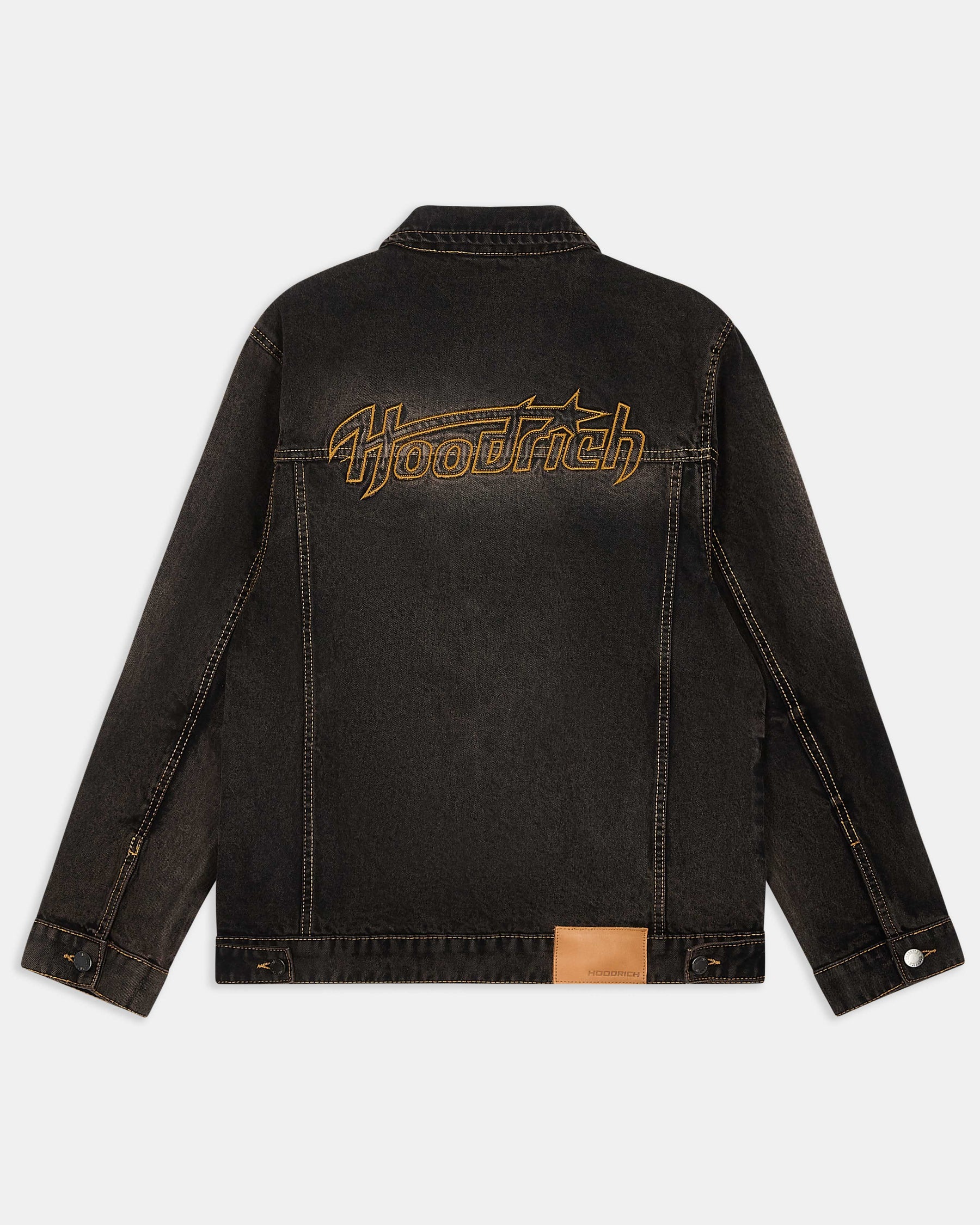Shadow Rust Denim Trucker Jacket - Black Wash