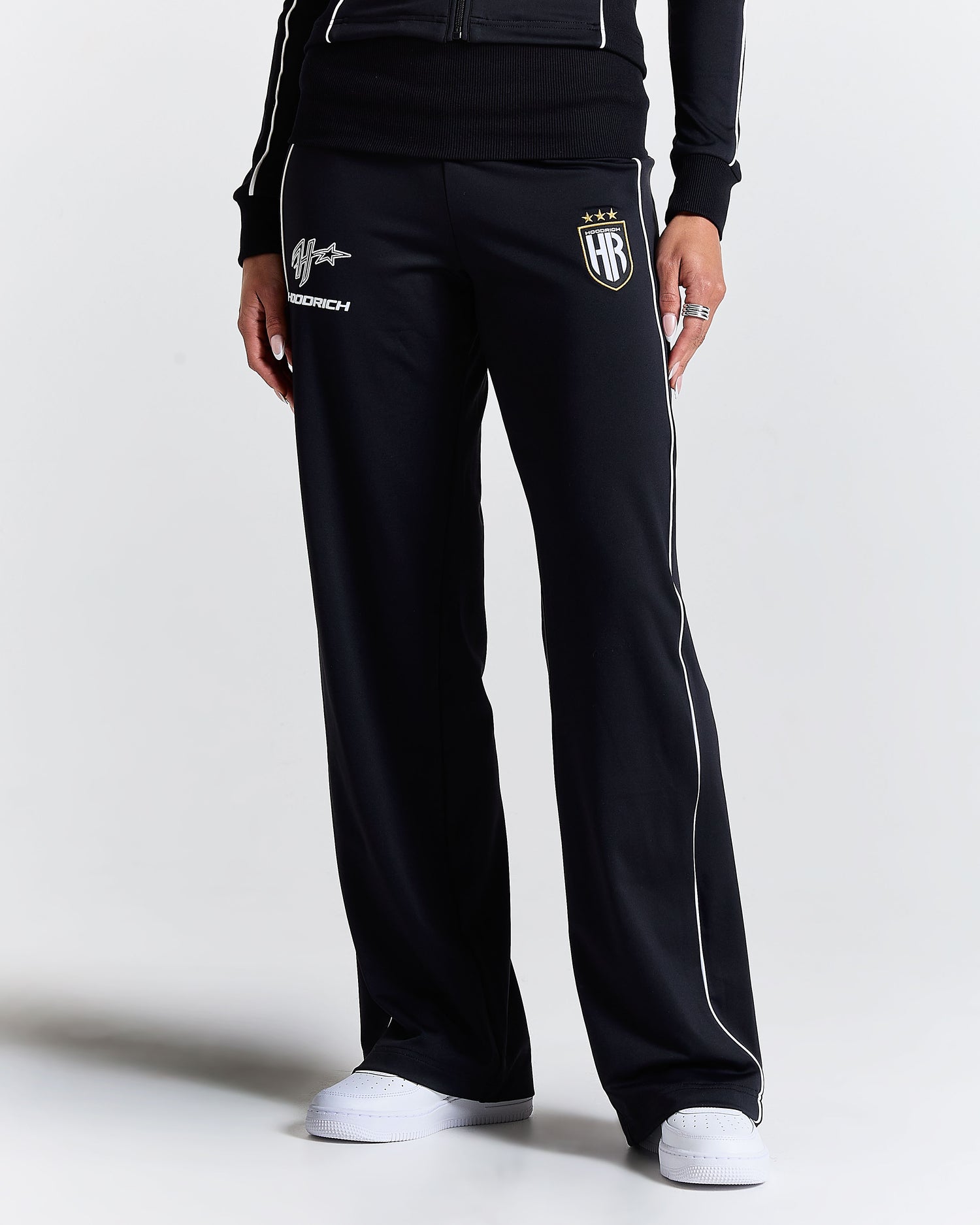 Glide Football Wide Leg Track Pants - Black