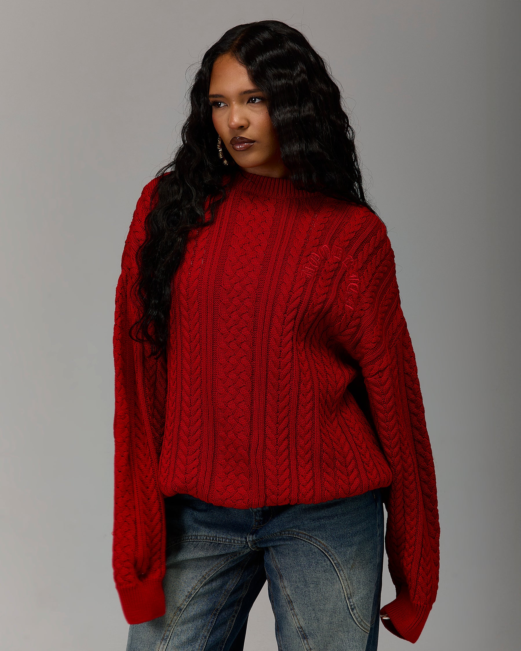 The Winner's Circle Knitwear Sweater - Fiery Red
