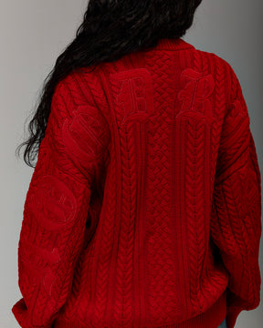 The Winner's Circle Knitwear Sweater - Fiery Red