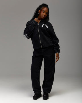 The Winner's Circle Denim Trousers - Black/White