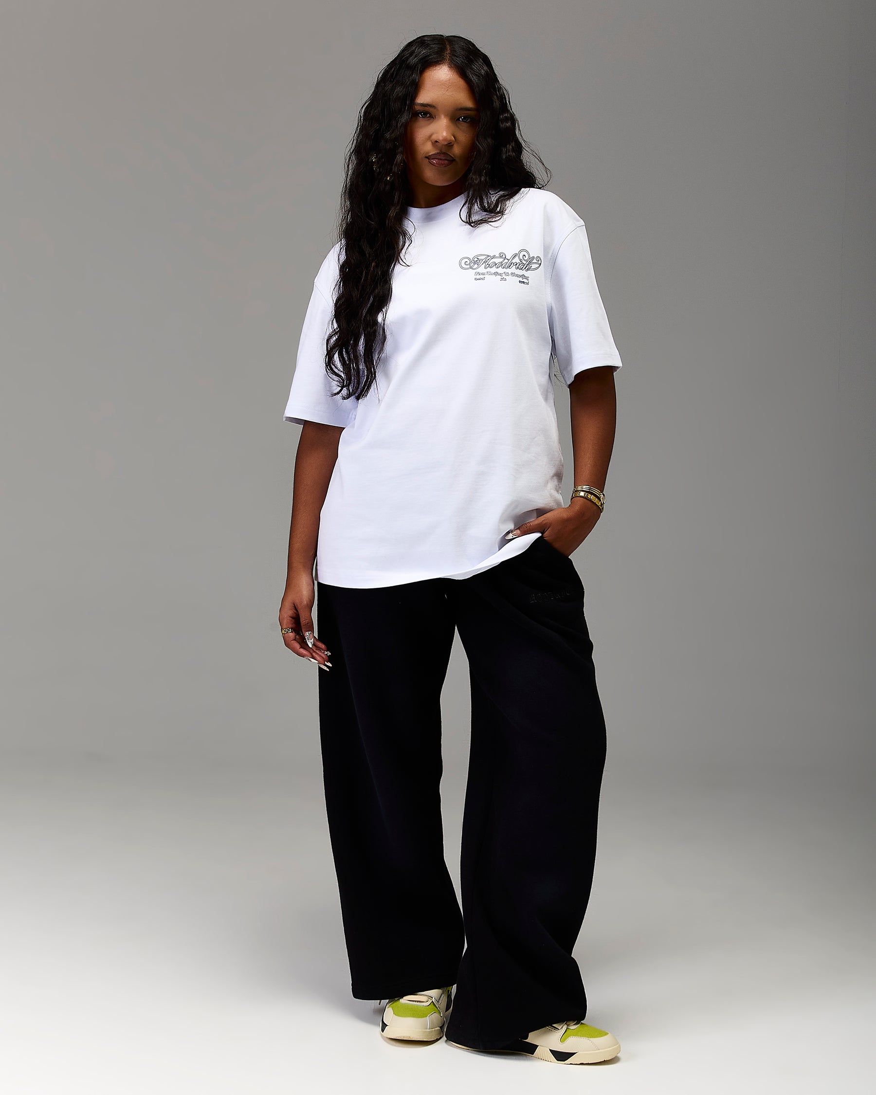 The Winner's Circle Oversized T-Shirt - White/Blue