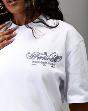 The Winner's Circle Oversized T-Shirt - White/Blue