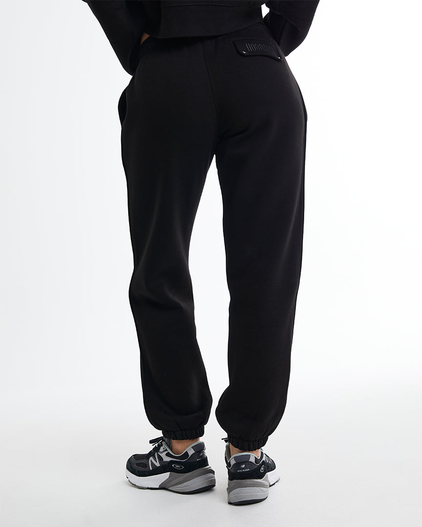 Figure Joggers - Black/White/Rhinestone