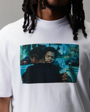 Grit Boyz N The Hood T-Shirt - White/Black