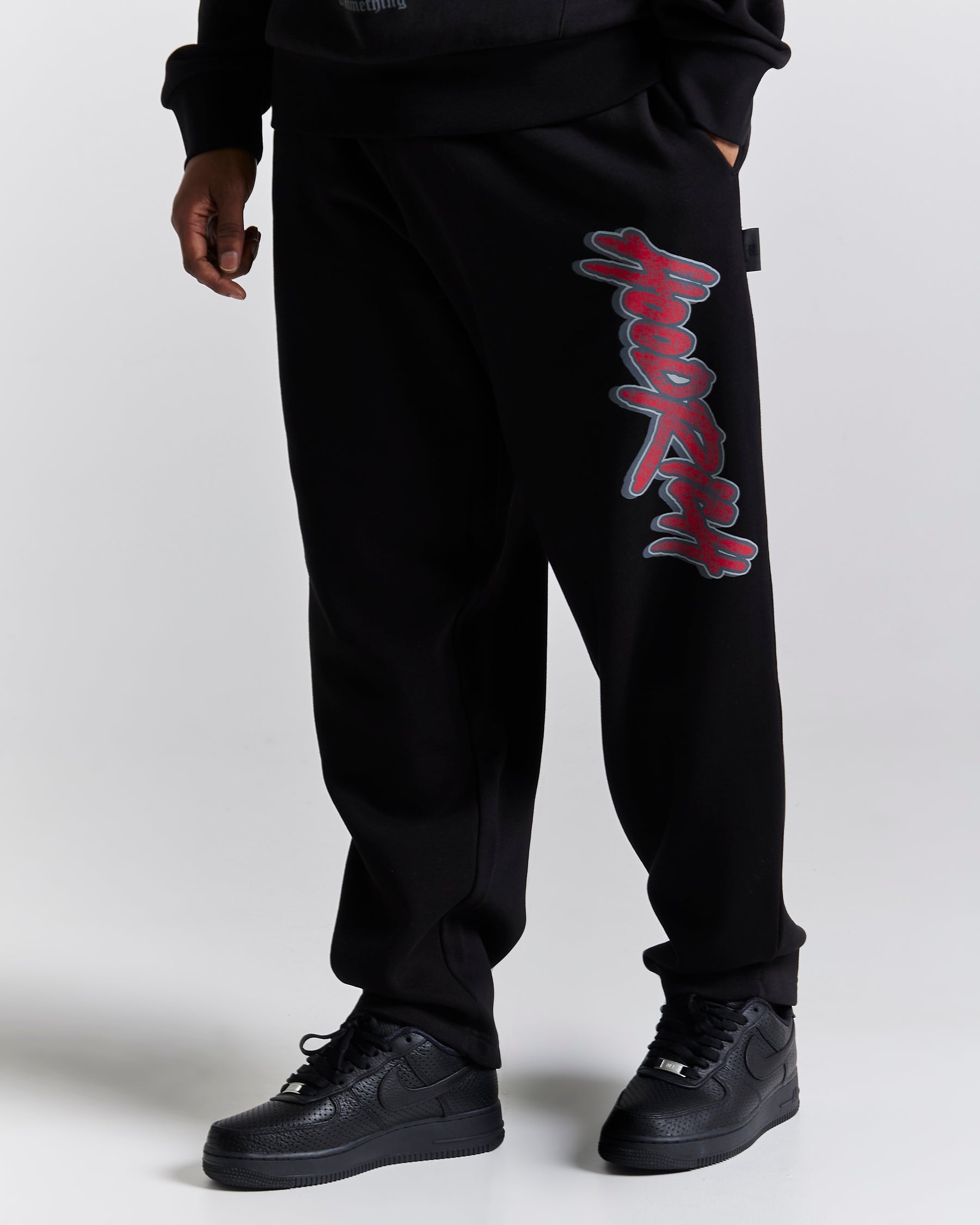 Inferno Oversized Joggers - Black/Red