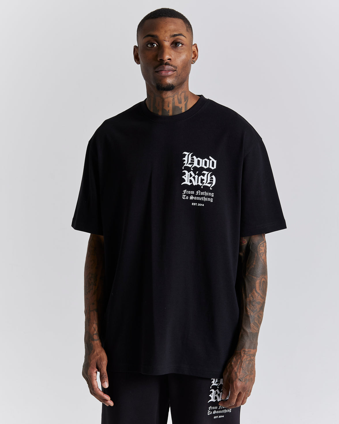 Asphalt Oversized T-Shirt - Black/White