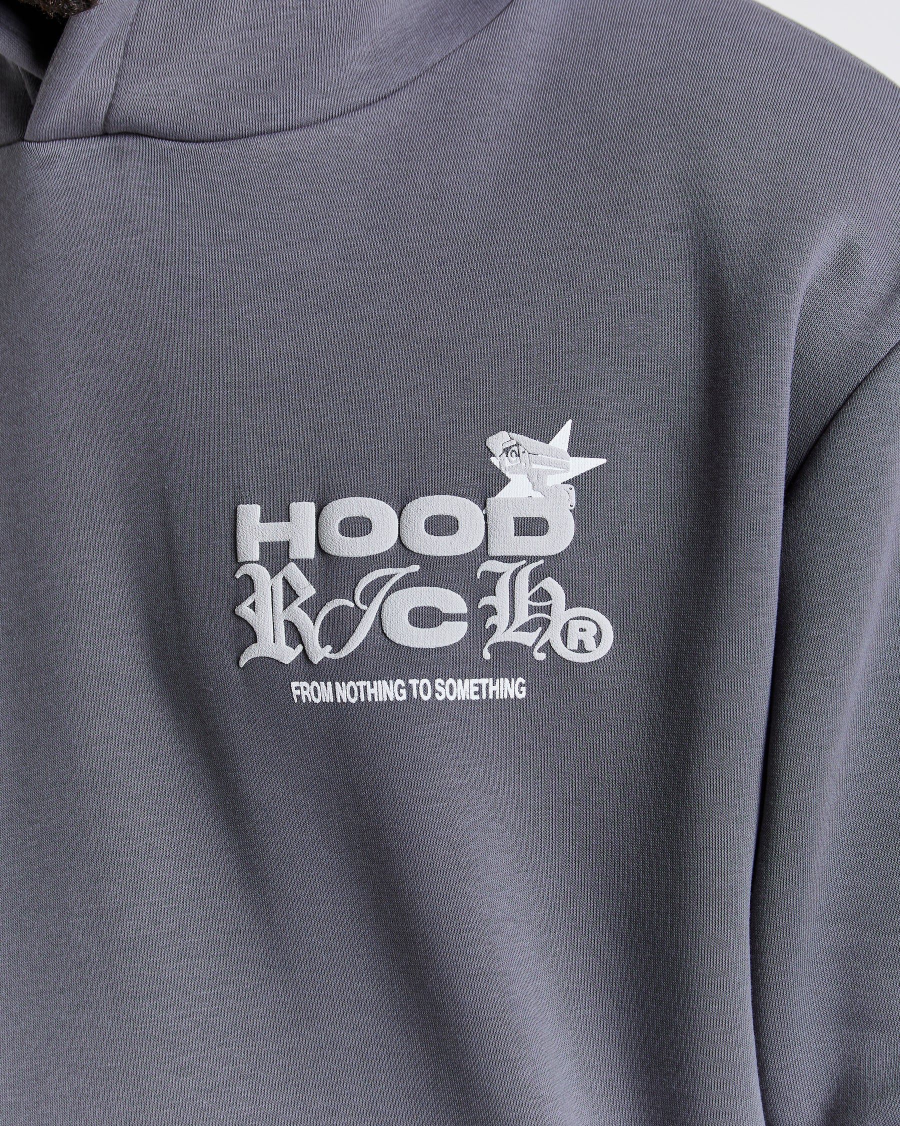 Rec Relaxed Hoodie - Grey/White