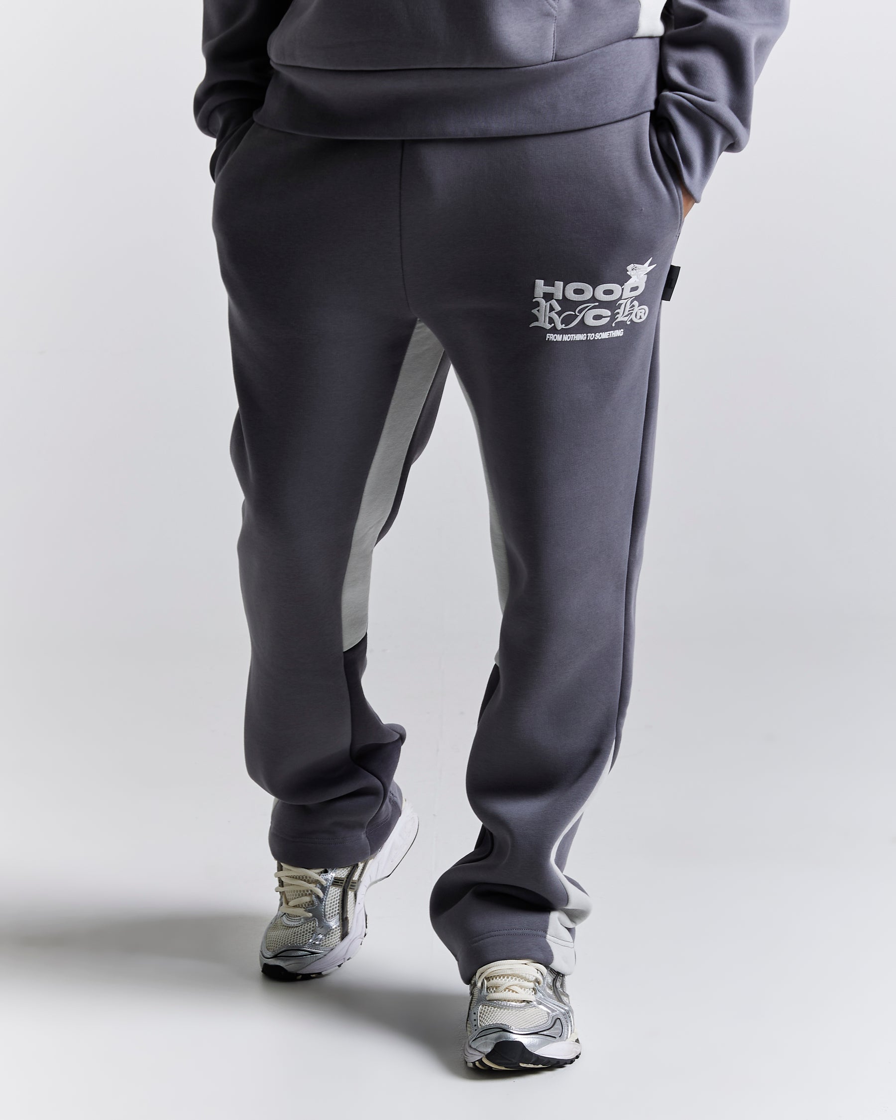 Rec Flared Hem Joggers - Grey/White