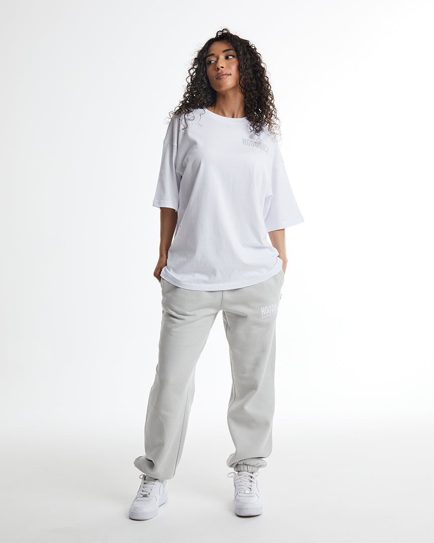 Flex Oversized T-Shirt - White/Grey/Pink