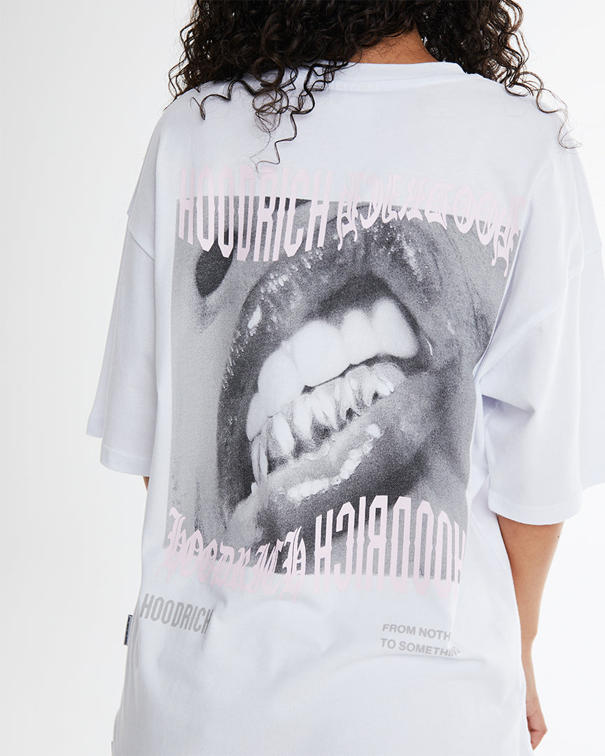 Flex Oversized T-Shirt - White/Grey/Pink