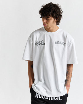 Graffiti Shutter T-Shirt - White/Grey