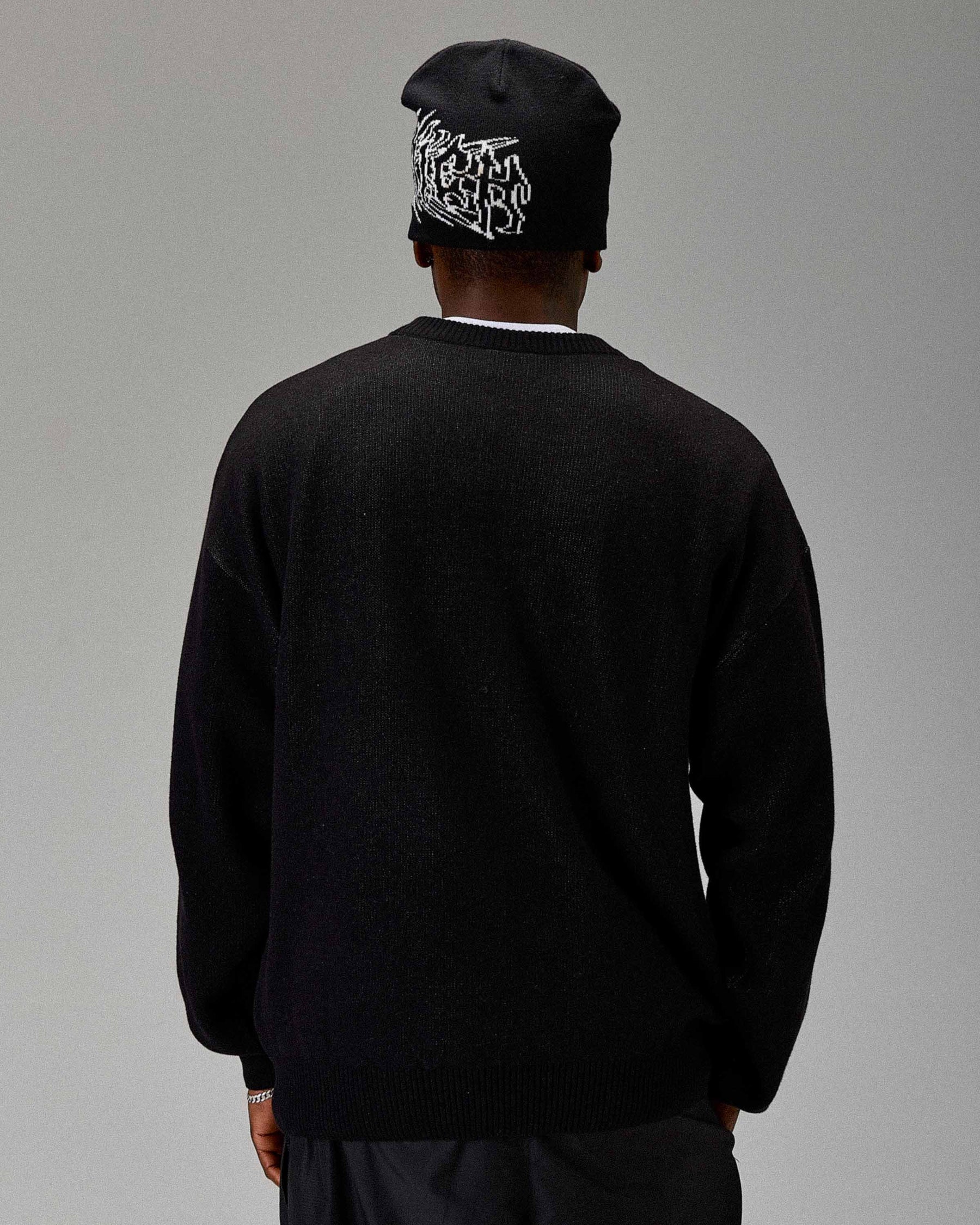 The Winner's Circle Wreckage Knitwear Sweater - Black/white