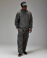 The Winner's Circle Hazy Oversized Open Hem Joggers - Grey
