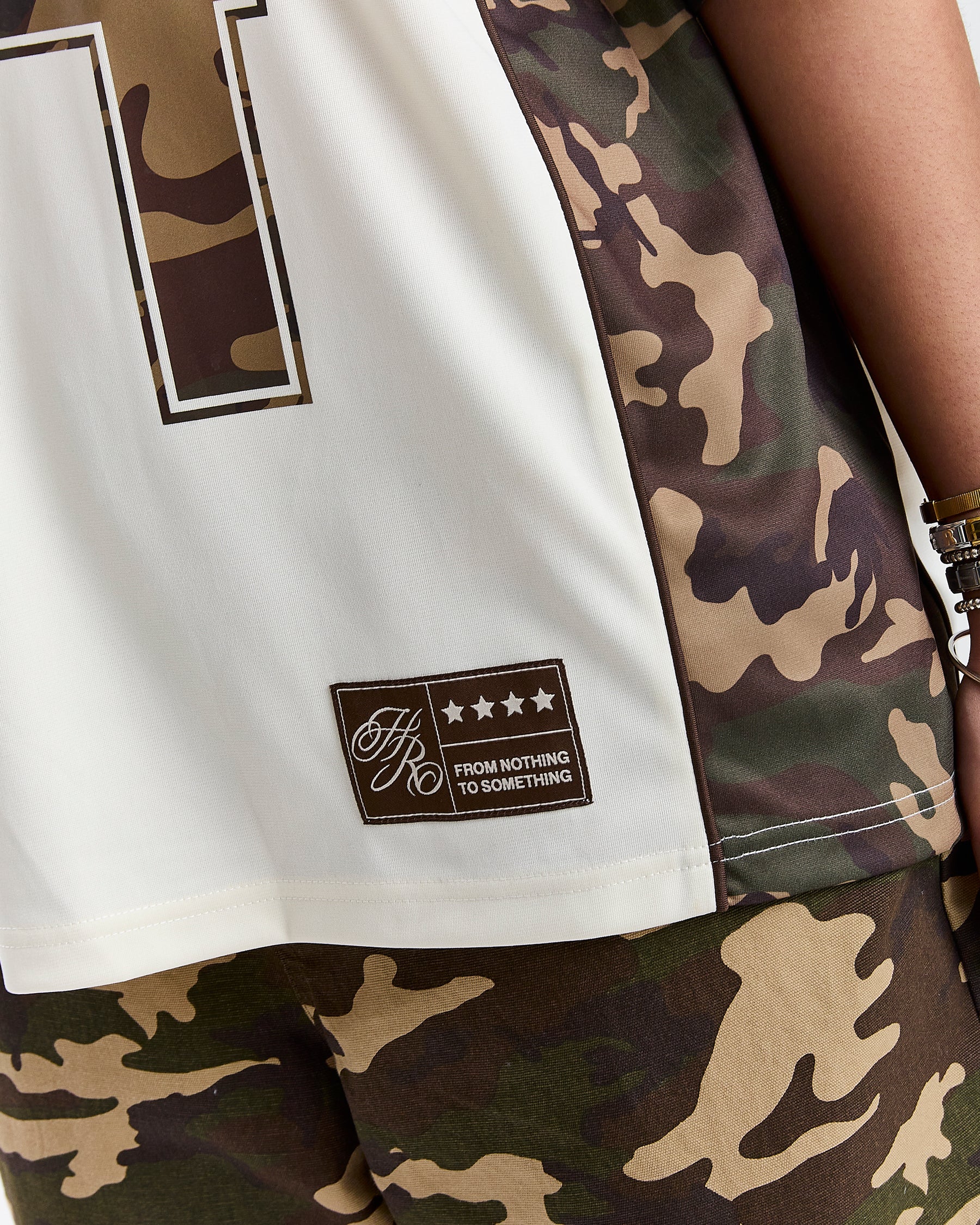 Field Oversized Jersey - White/Camo