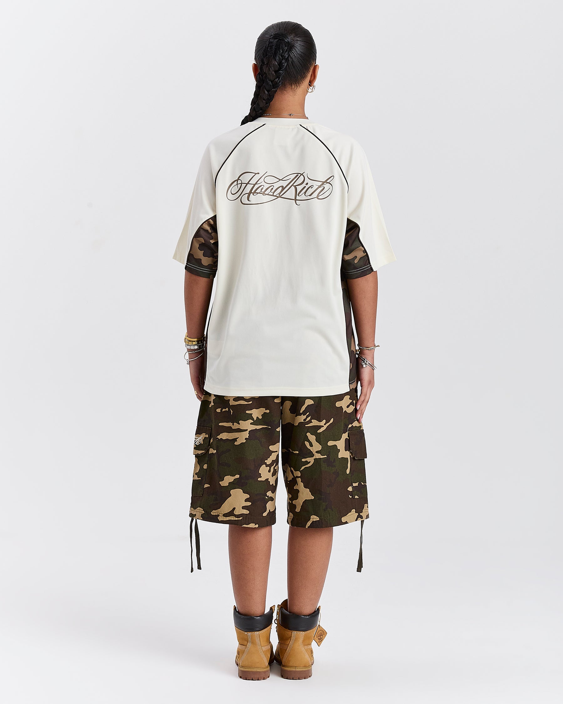 Field Oversized Jersey - White/Camo