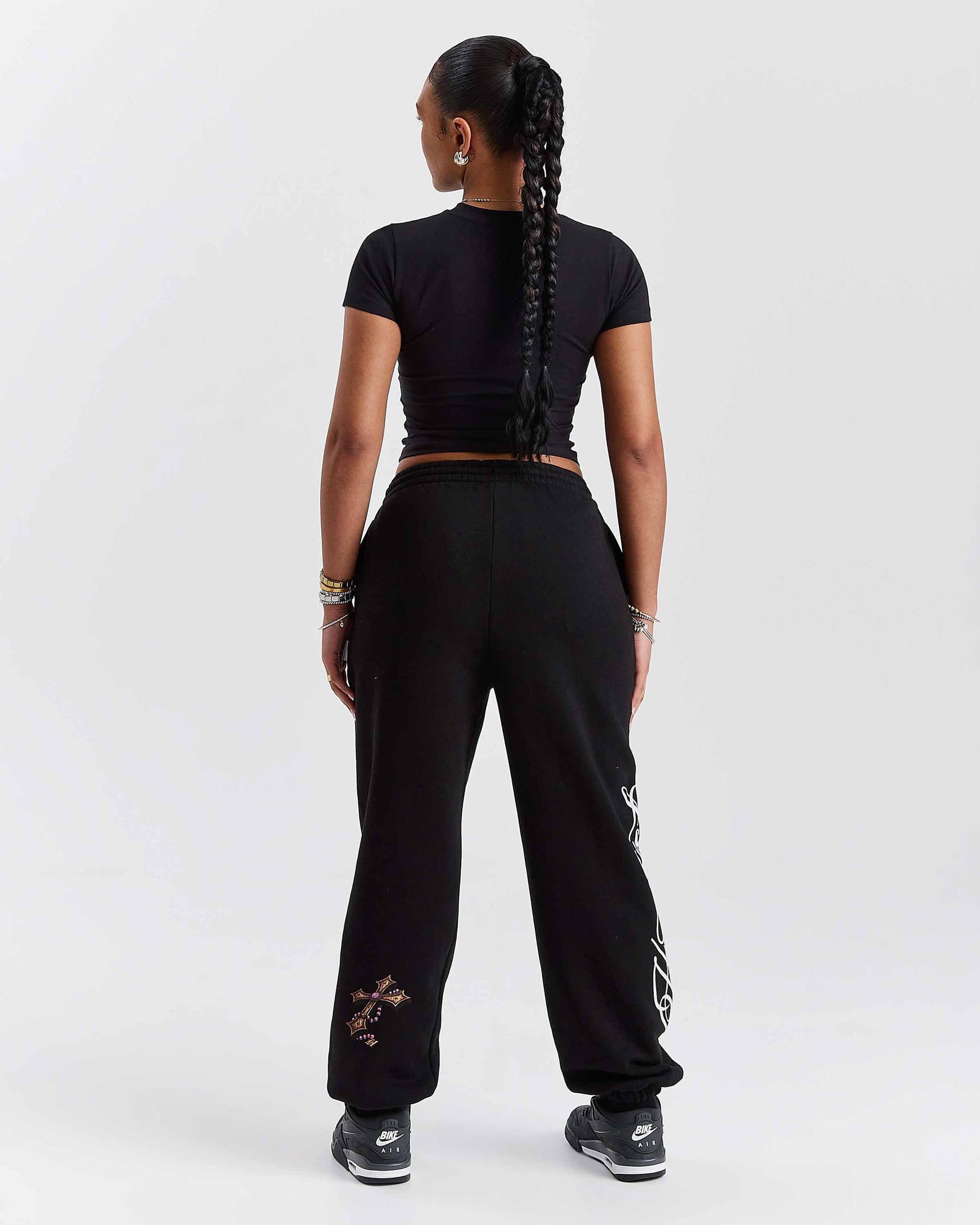 Vox Oversized Joggers - Black/Red