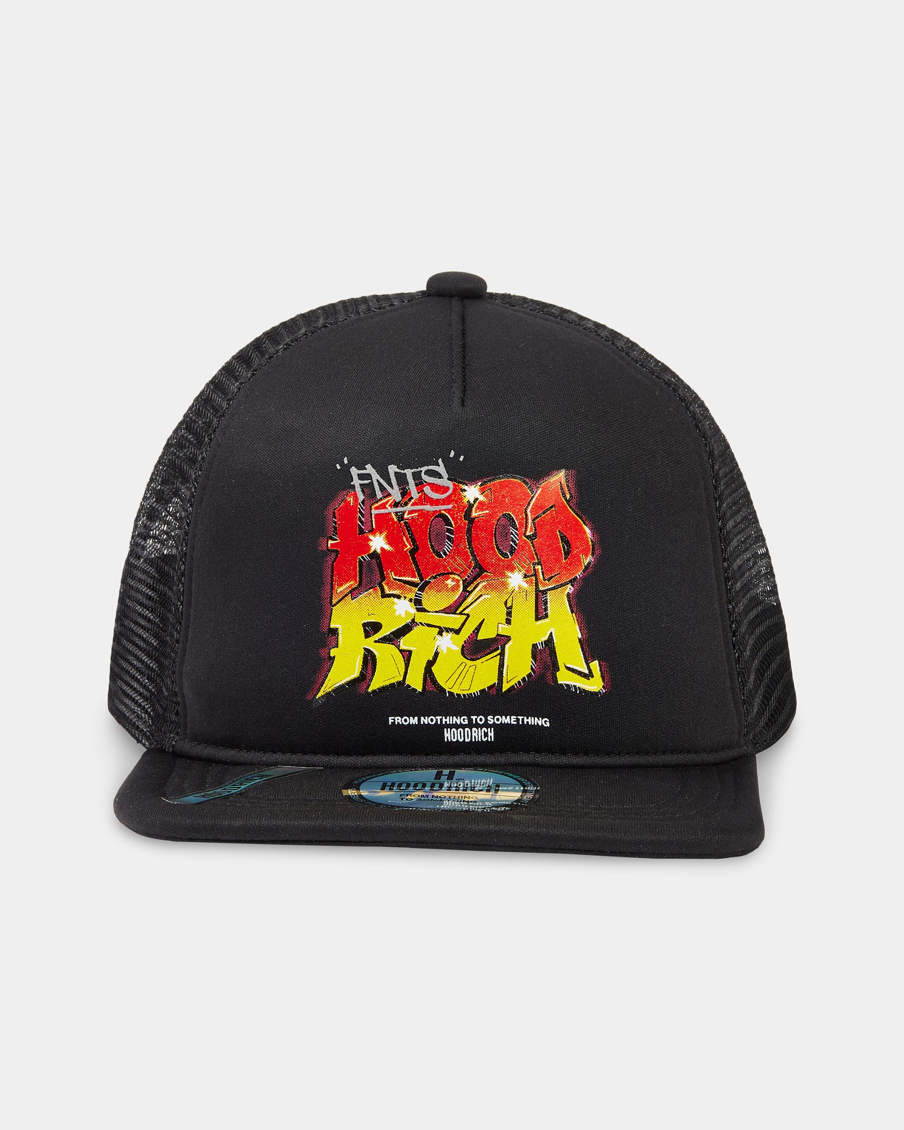 Tag Snapback Trucker Cap - Black/Red/Orange