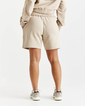 Collision Oversized Sweatshorts - Beige