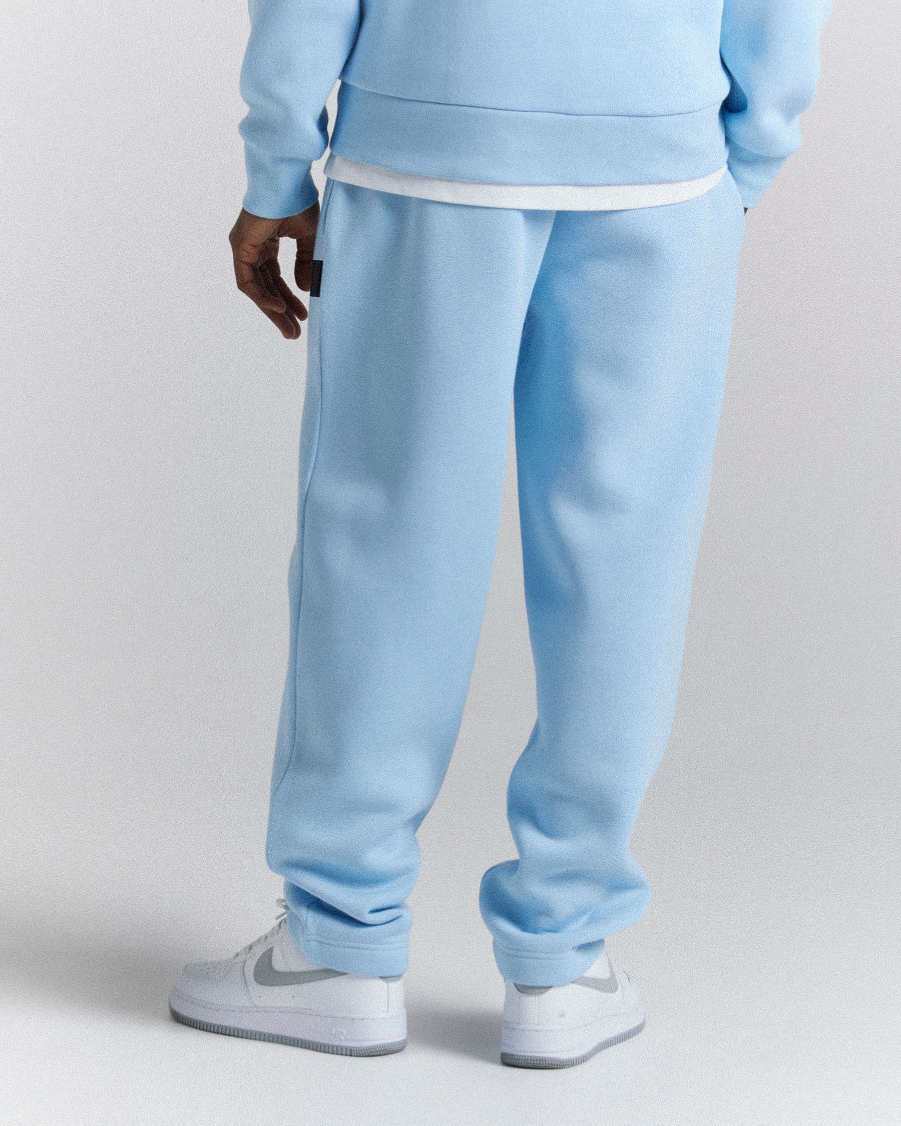 Galaxy Oversized Open Hem Jogger - Light Blue/White/Black