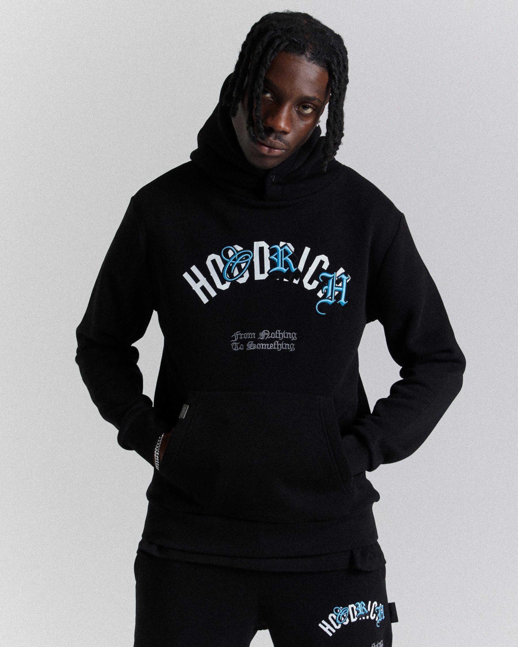 Shadow Hoodie - Black/White/Blue