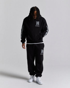 Tribal Oversized Joggers - Black/White/Grey