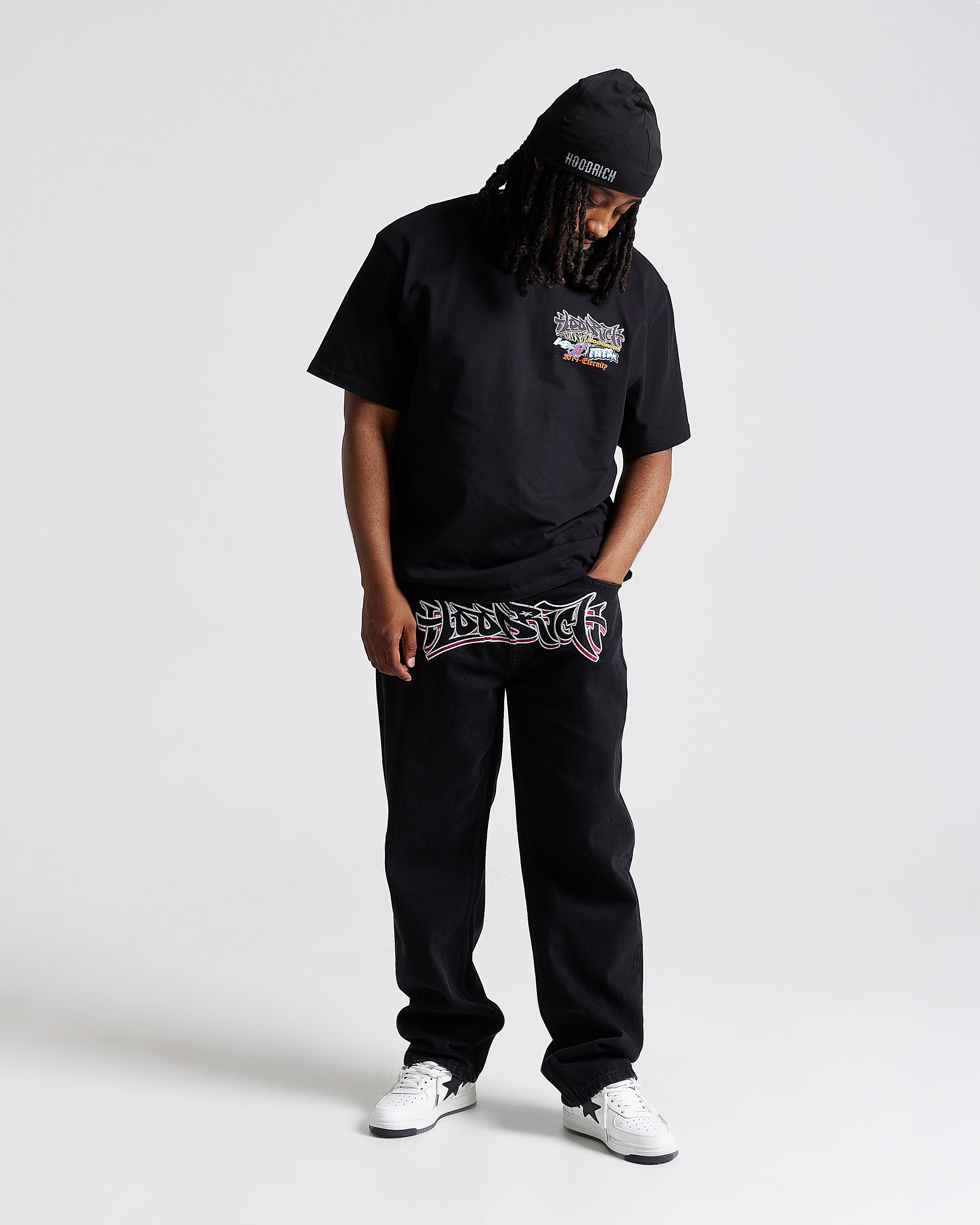 Graff Denim Jeans - Washed Black
